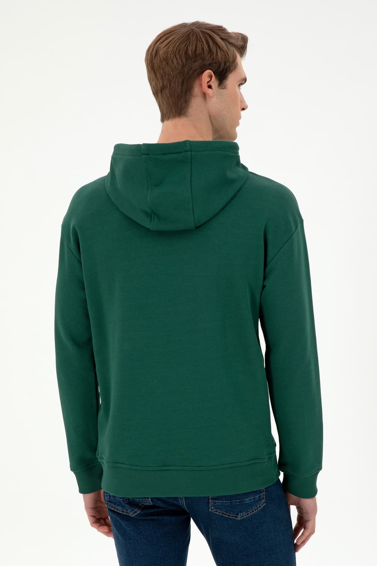 سوئشرت مردانه U.S. Polo Assn. سبز تیره ساده مدل 50298271-VR079 سوئشرت مردانه U.S. Polo Assn. سبز تیره ساده مدل 50298271-VR079