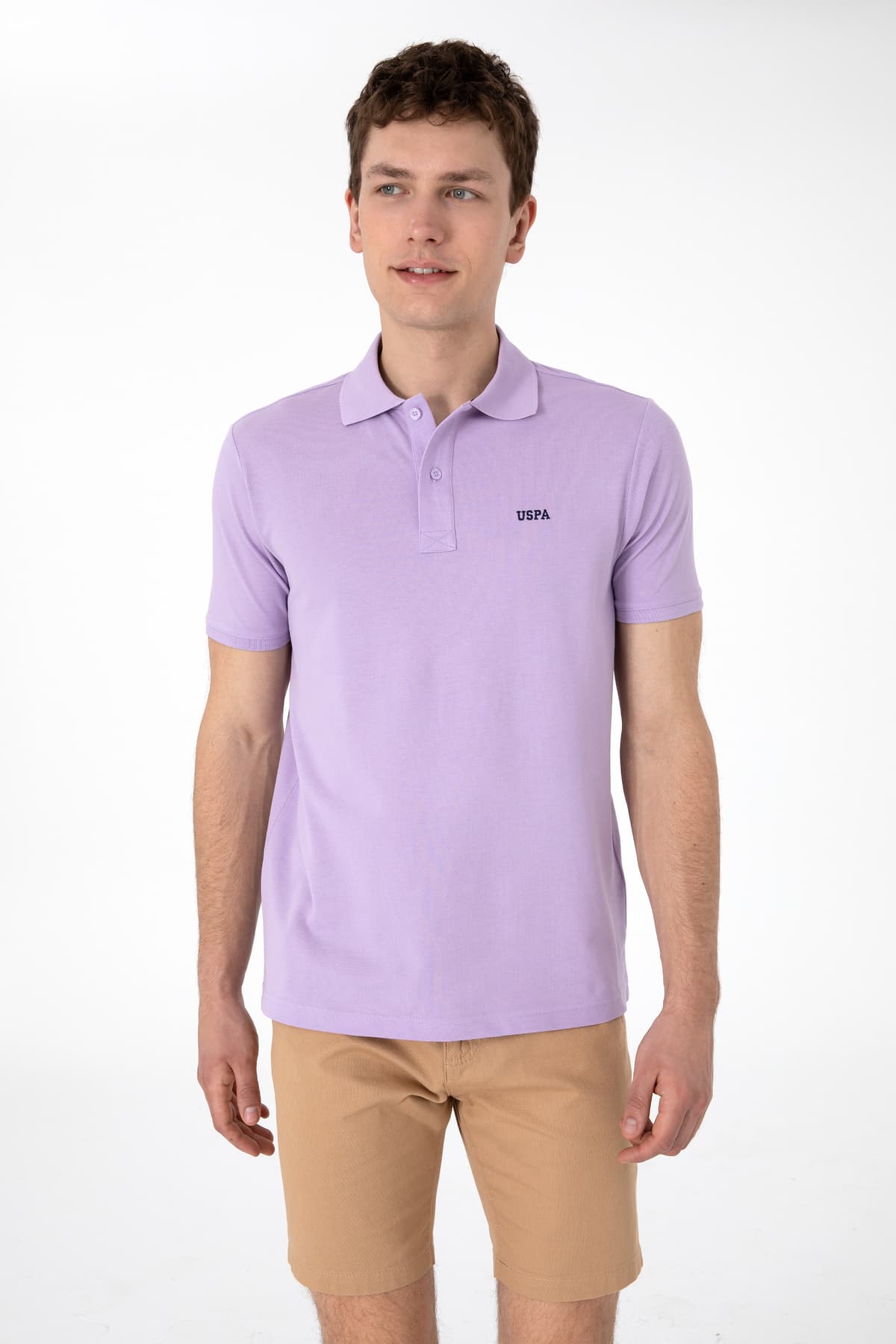 تیشرت مردانه U.S. Polo Assn. فیت معمولی یقه پولو بنفش ساده مدل 50306007-VR034 تیشرت مردانه U.S. Polo Assn. فیت معمولی یقه پولو بنفش ساده مدل 50306007-VR034