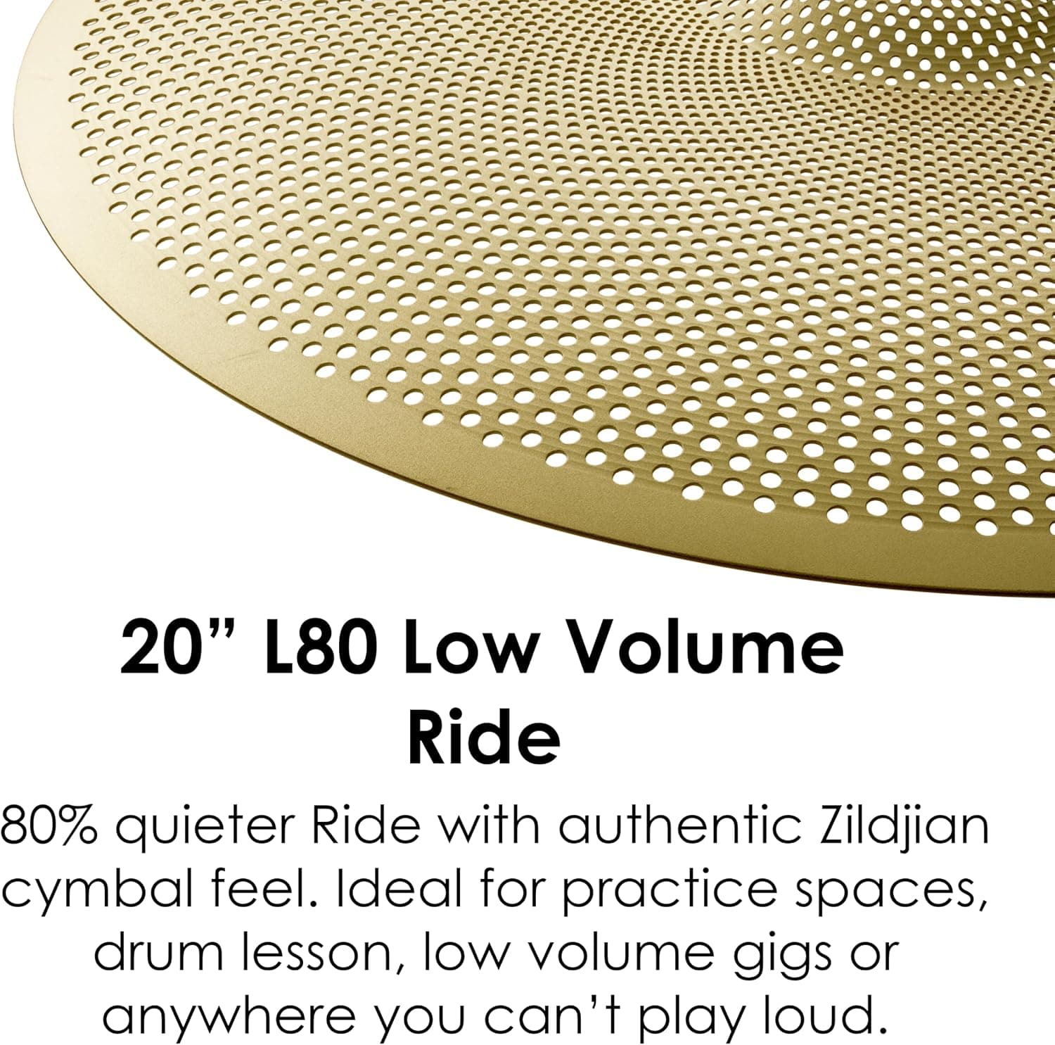 سنج راید Zildjian کمحجم سری L80 با قطر 50,8 cm مدل LV8020R-S سنج راید Zildjian کمحجم سری L80 با قطر 50,8 cm مدل LV8020R-S