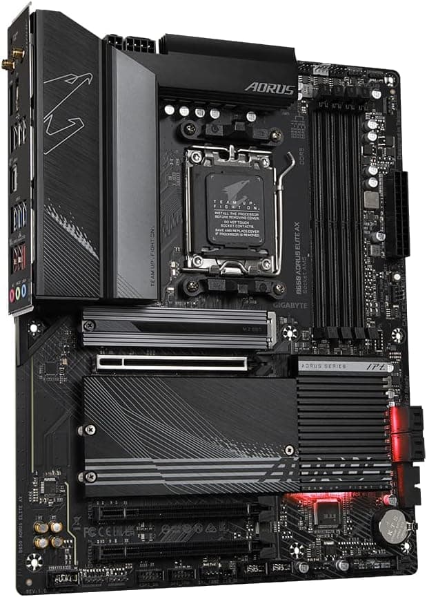 مادربرد GIGABYTE چیپست AMD B650 سوکت AM5 ATX مدل B650 AORUS Elite AX 1.0 مادربرد GIGABYTE چیپست AMD B650 سوکت AM5 ATX مدل B650 AORUS Elite AX 1.0