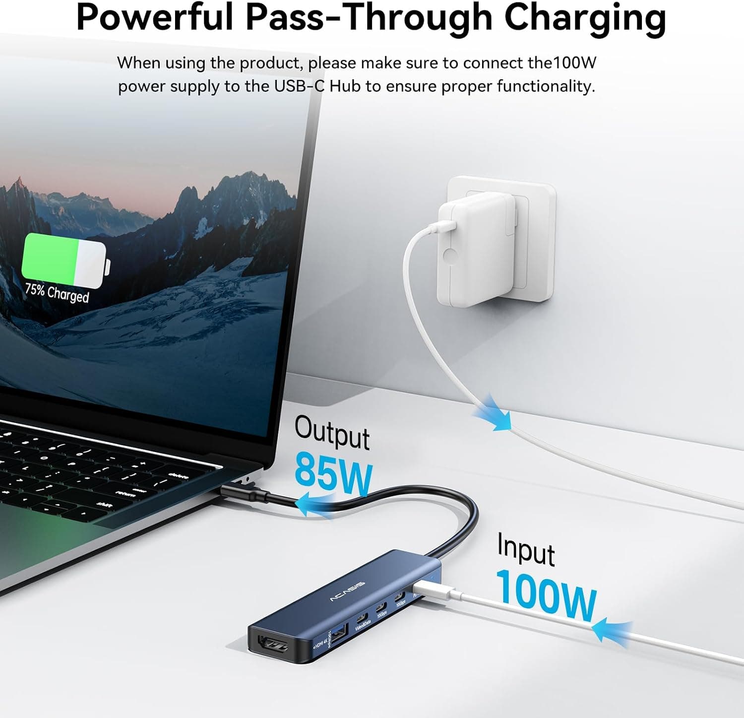 داک استیشن چندپورته USB C ACASIS دو مانیتوره 4K@60Hz با خروجی HDMI و PD 100W داک استیشن چندپورته USB C ACASIS دو مانیتوره 4K@60Hz با خروجی HDMI و PD 100W