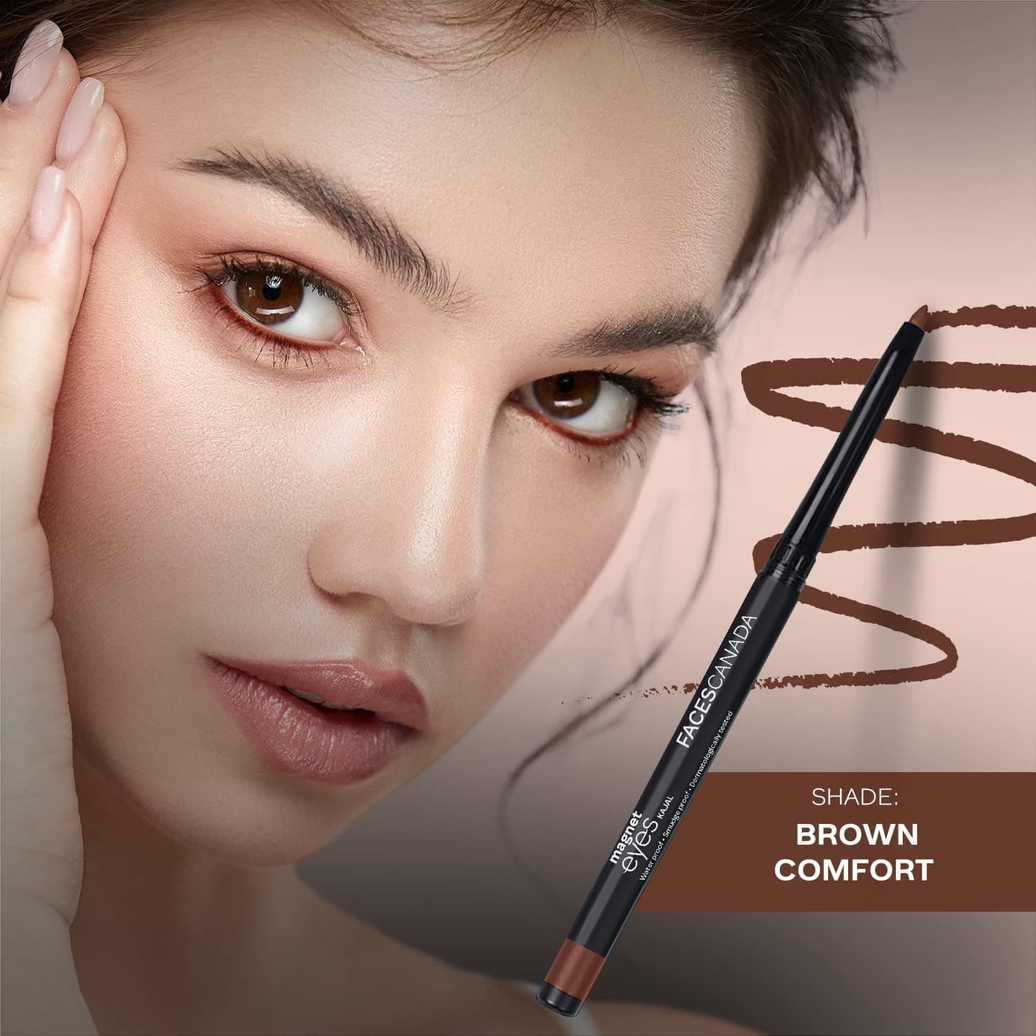 مداد چشم رنگی FACESCANADA Magneteyes قهوهای Comfort 03، 0.30G مداد چشم رنگی FACESCANADA Magneteyes قهوهای Comfort 03، 0.30G