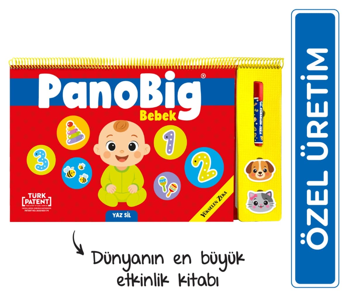 کتاب فعالیت Yükselen Zeka مدل PanoBig Bebek بزرگترین کتاب فعالیت دنیا کتاب فعالیت Yükselen Zeka مدل PanoBig Bebek بزرگترین کتاب فعالیت دنیا