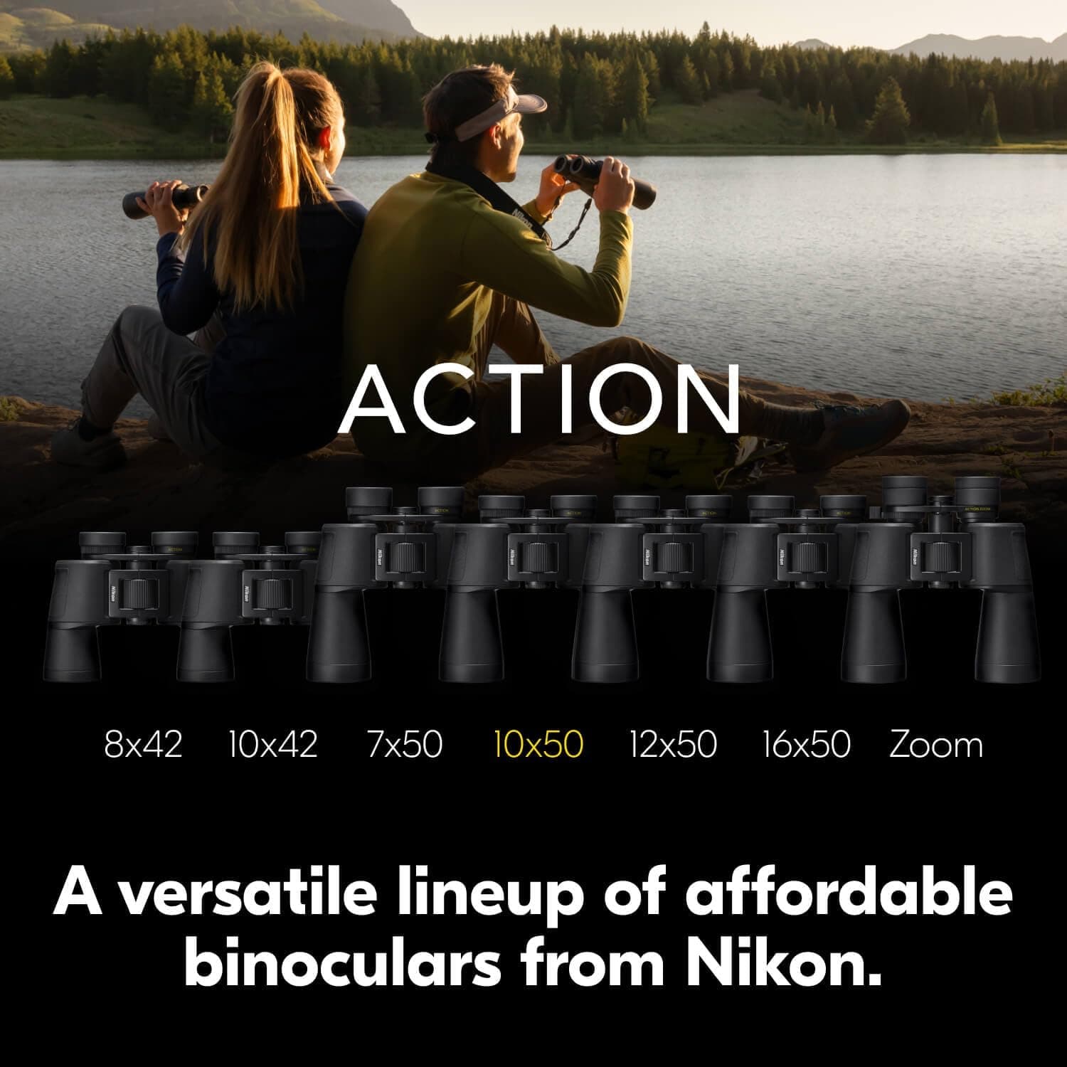 دوربین دوچشمی Nikon با پریزم پورو مدل ACTION10x50 دوربین دوچشمی Nikon با پریزم پورو مدل ACTION10x50