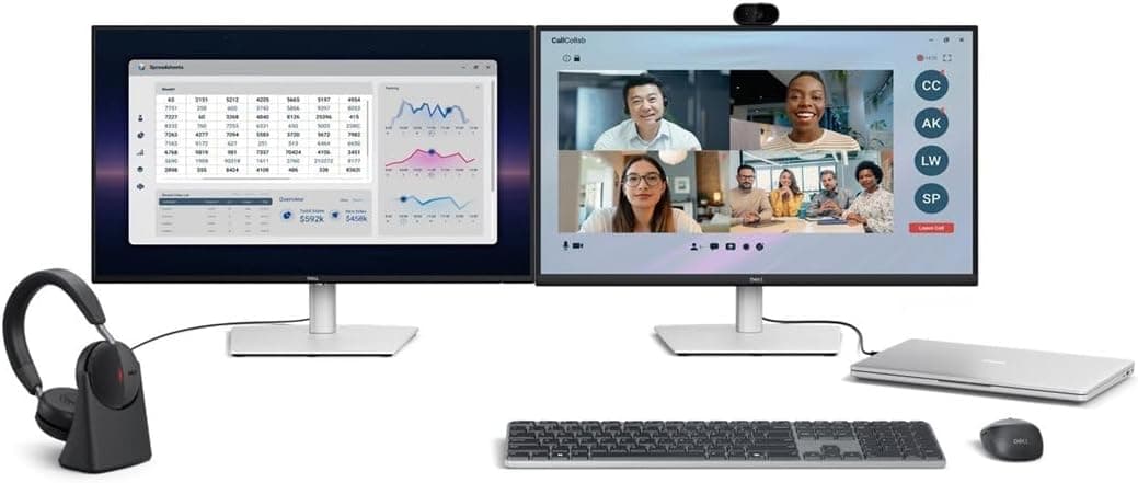 مانیتور Dell Pro P 27 با هاب USB-C و وبکم مدل P2726DEV مشکی مانیتور Dell Pro P 27 با هاب USB-C و وبکم مدل P2726DEV مشکی