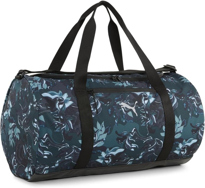 کیف ورزشی زنانه PUMA مدل AT GREEN TERRAINS Barrel Bag Green Terrain-AOP X کیف ورزشی زنانه PUMA مدل AT GREEN TERRAINS Barrel Bag Green Terrain-AOP X