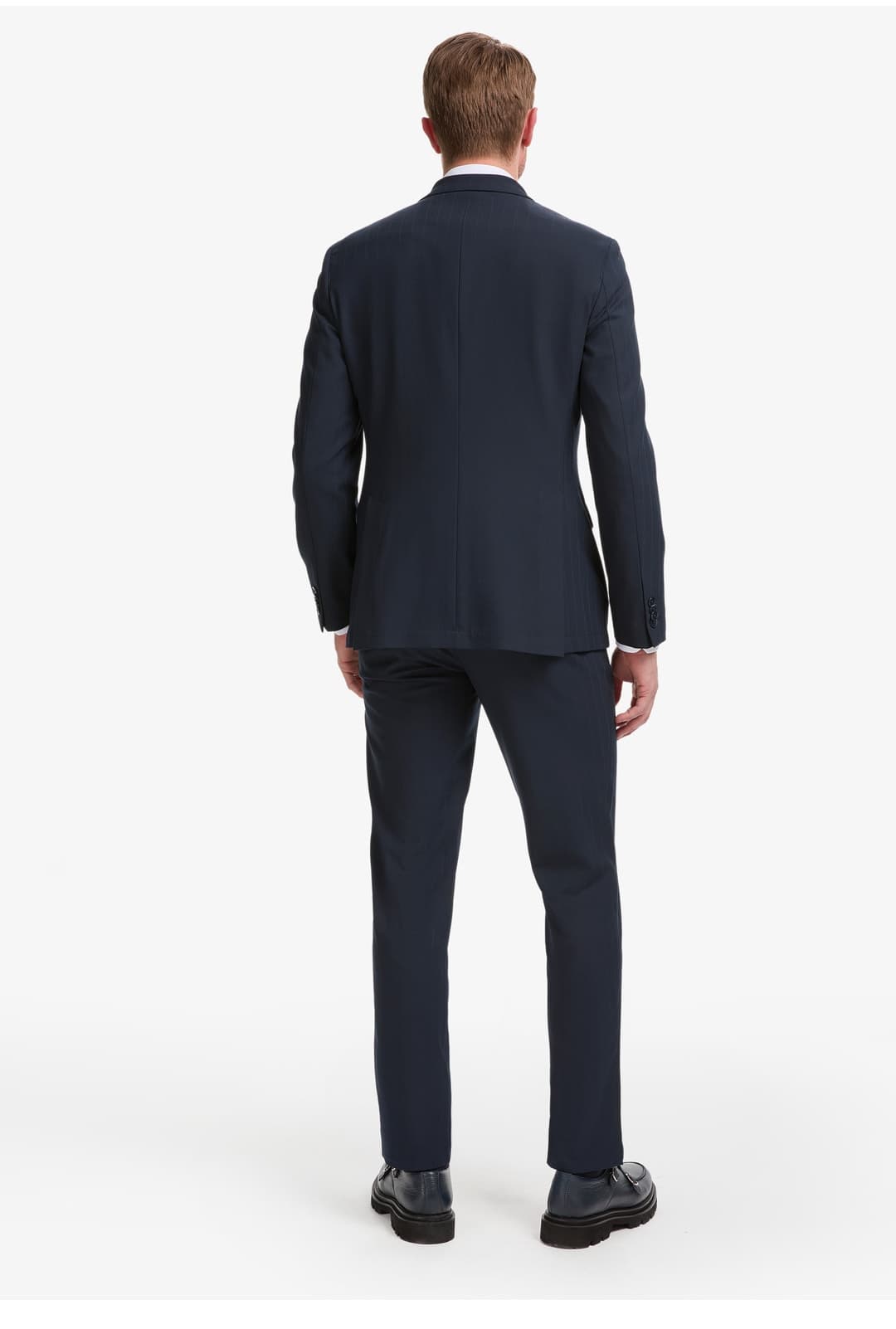 کتوشلوار دو ردیفه راهراه سرمهای Pierre Cardin فیت Extra Slim مدل 50325157-VR033 کتوشلوار دو ردیفه راهراه سرمهای Pierre Cardin فیت Extra Slim مدل 50325157-VR033