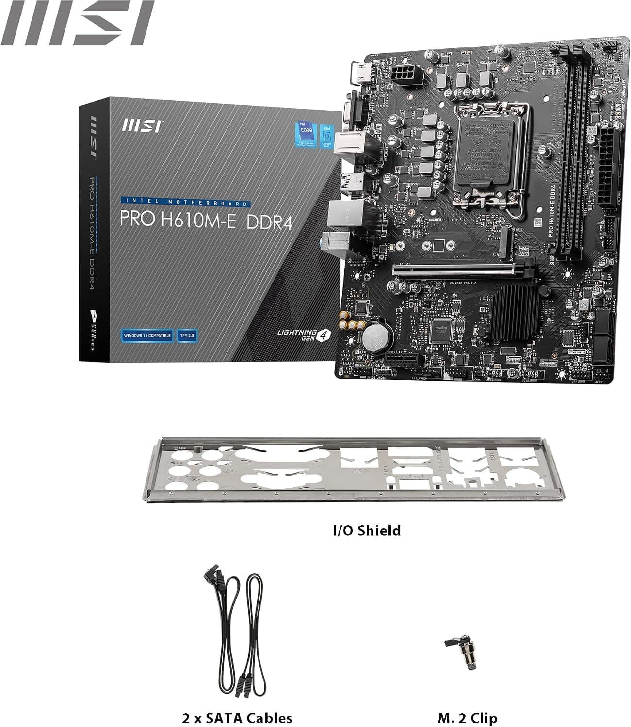 مادربرد MSI مدل PRO H610M-E با پشتیبانی از پردازندههای اینتل نسل ۱۲ مادربرد MSI مدل PRO H610M-E با پشتیبانی از پردازندههای اینتل نسل ۱۲