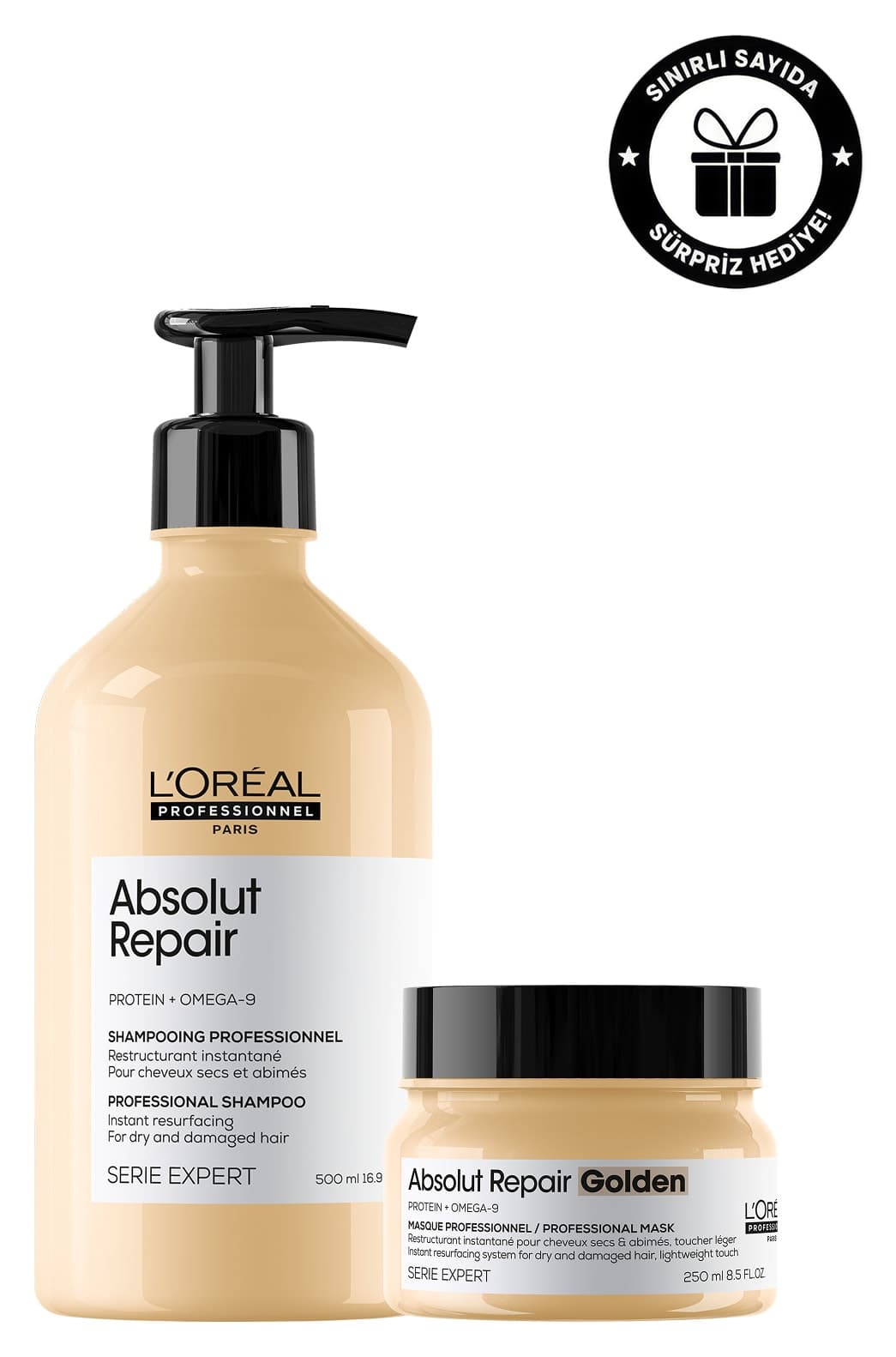 ست مراقبت ترمیمکننده برای موهای آسیبدیده L'oreal Professionnel Serie Expert Absolut Repair ست مراقبت ترمیمکننده برای موهای آسیبدیده L'oreal Professionnel Serie Expert Absolut Repair