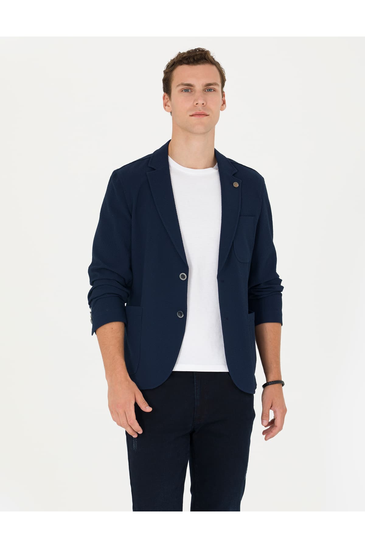کت بلیزر مردانه Pierre Cardin سرمهای اکسترا اسلیم فیت مدل 50269735-VR033 کت بلیزر مردانه Pierre Cardin سرمهای اکسترا اسلیم فیت مدل 50269735-VR033