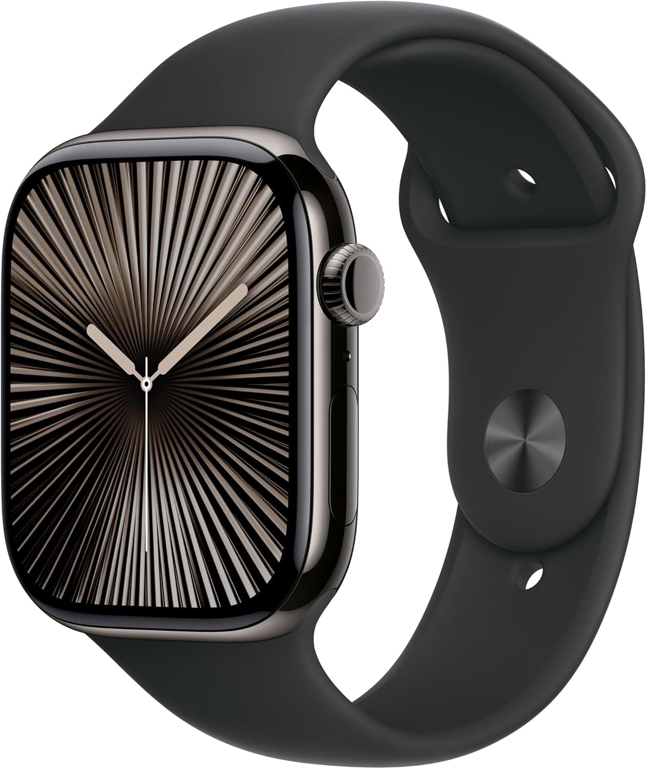 بند ساعت اسپرت Apple Watch مشکی 46mm سایز M/L بند ساعت اسپرت Apple Watch مشکی 46mm سایز M/L