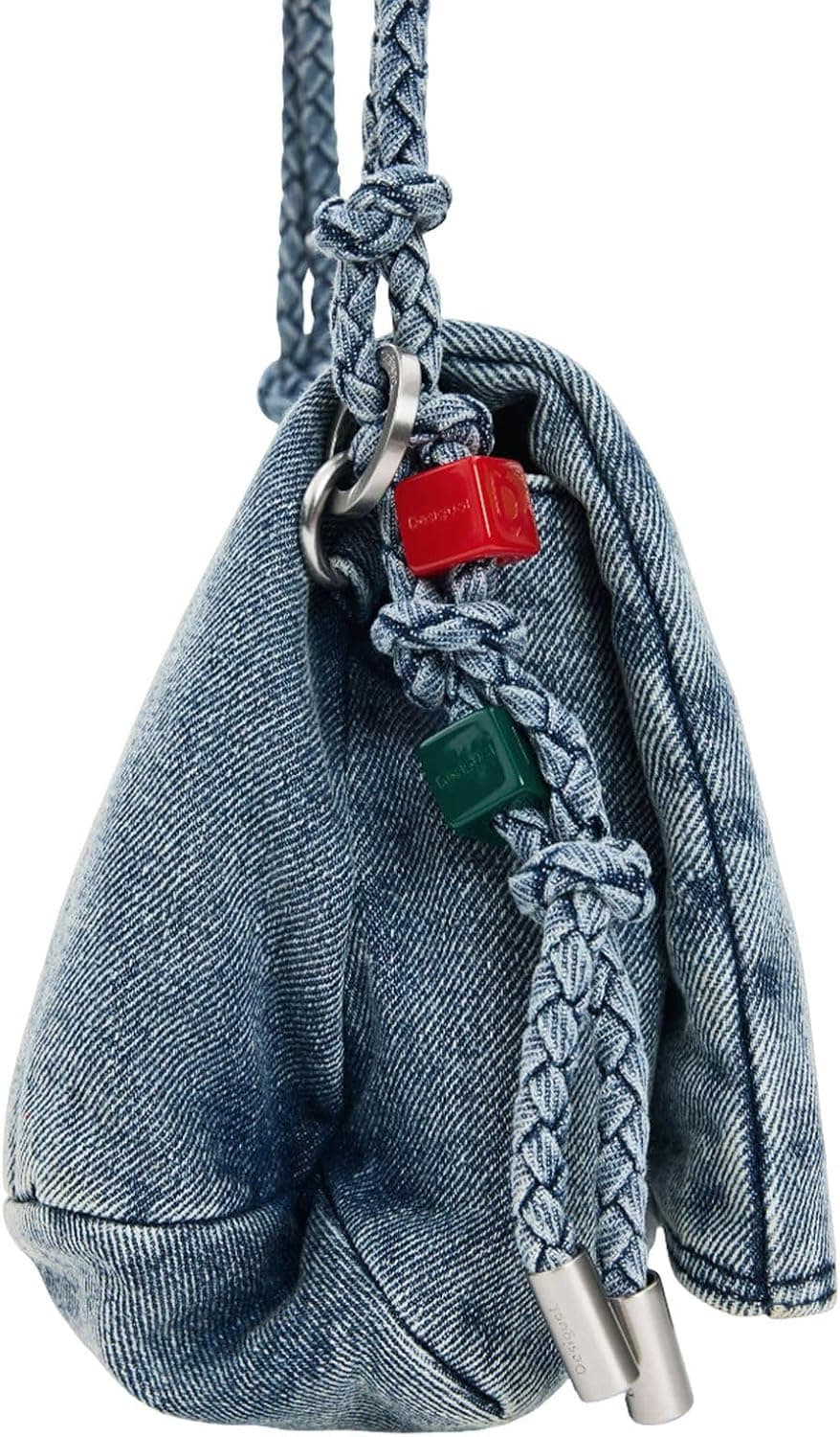 کیف دوشی زنانه Desigual دنیم آبی خاکستری مدل Venecia 4.0 کیف دوشی زنانه Desigual دنیم آبی خاکستری مدل Venecia 4.0