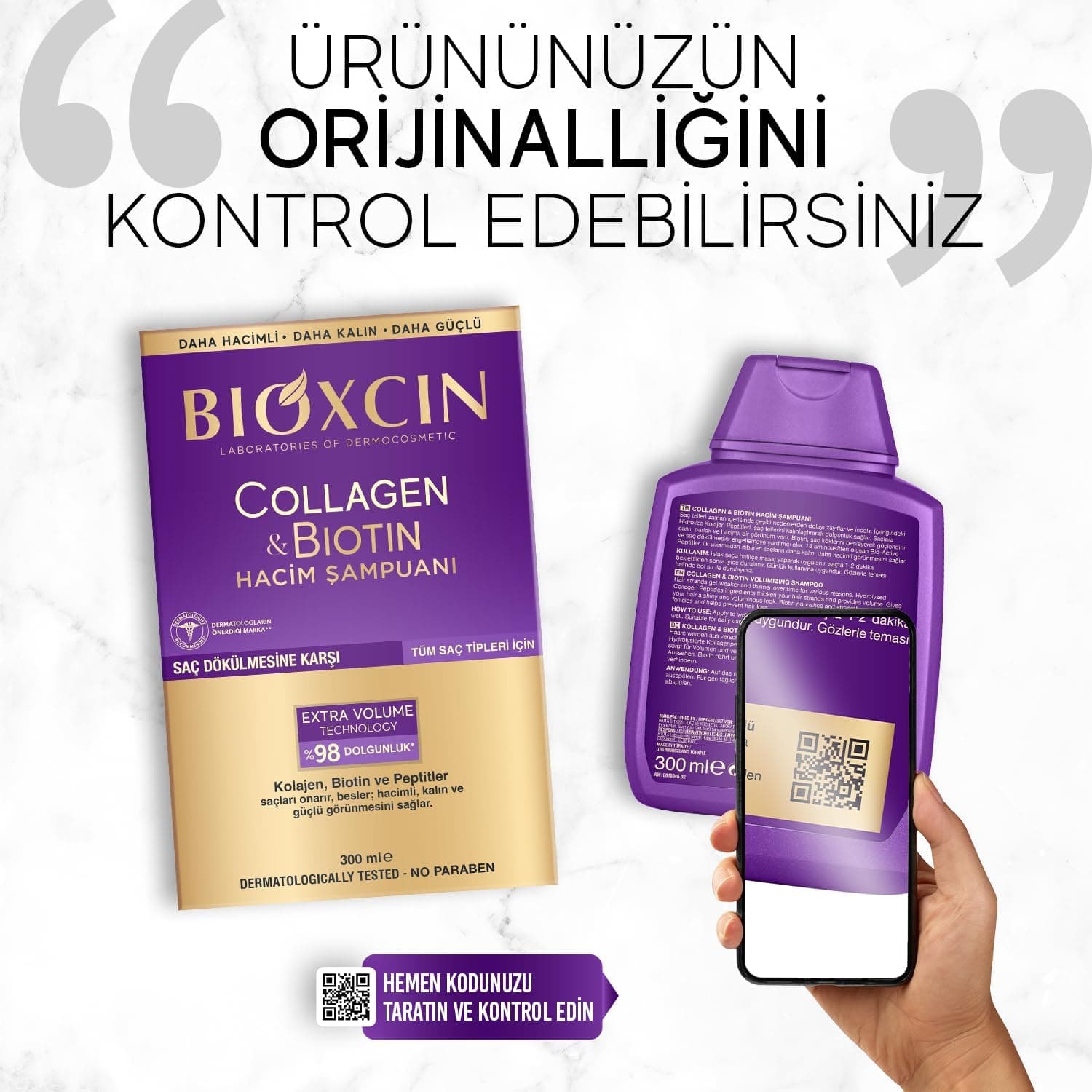 شامپو حجمدهنده Bioxcin Collagen & Biotin برای موهای نازک و بیحجم 3×300ml شامپو حجمدهنده Bioxcin Collagen & Biotin برای موهای نازک و بیحجم 3×300ml