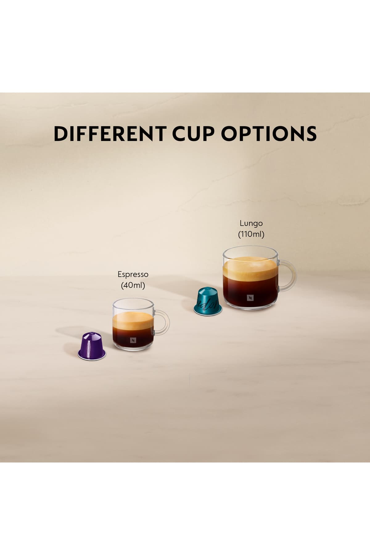 دستگاه قهوهساز Nespresso کرم مات مدل Essenza Mini C30 دستگاه قهوهساز Nespresso کرم مات مدل Essenza Mini C30