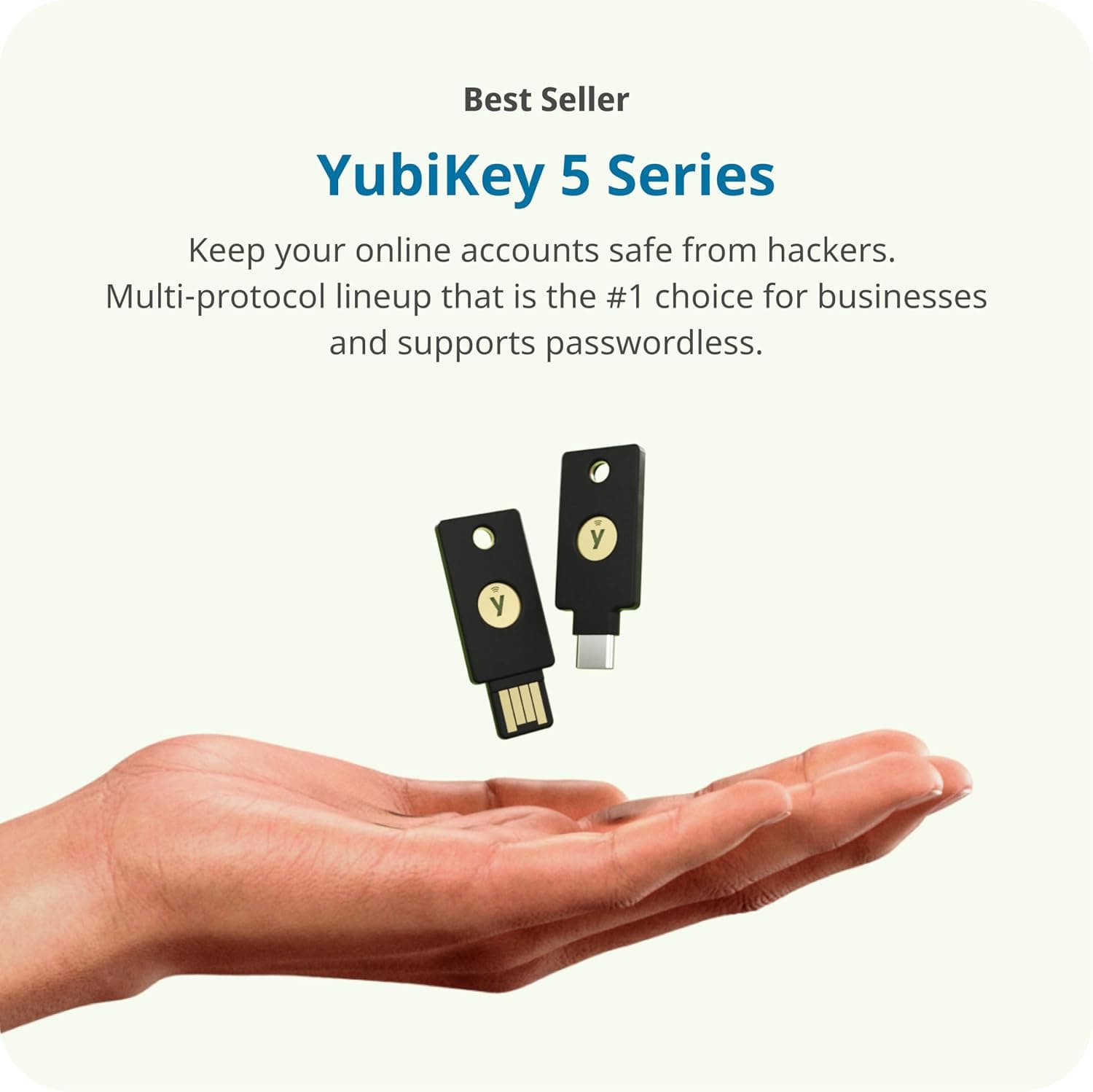 کلید امنیتی USB برای احراز هویت دومرحلهای Yubico دارای گواهی FIDO مدل YubiKey 5 Nano کلید امنیتی USB برای احراز هویت دومرحلهای Yubico دارای گواهی FIDO مدل YubiKey 5 Nano
