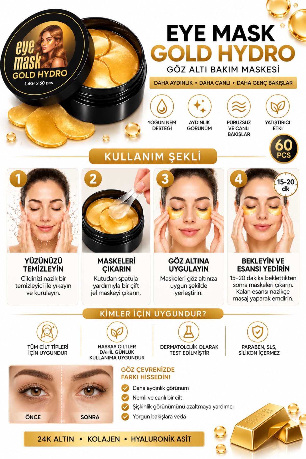ماسک زیر چشم Deep Passion روشنکننده سفتکننده ترمیمکننده طلا کلاژن 60 عدد (30 جفت) ماسک زیر چشم Deep Passion روشنکننده سفتکننده ترمیمکننده طلا کلاژن 60 عدد (30 جفت)