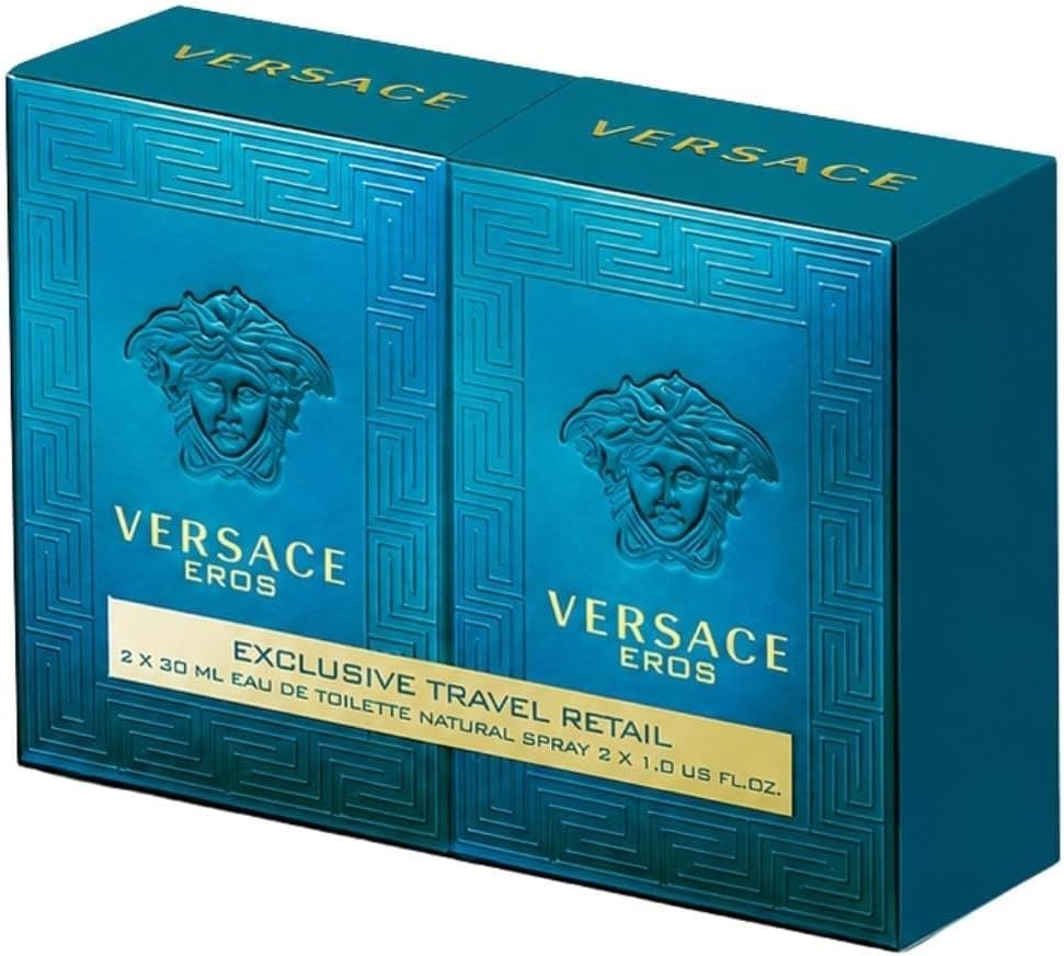 ست ادکلن مردانه Versace ادو تویلت Eros Pour Homme 2×30ml ست ادکلن مردانه Versace ادو تویلت Eros Pour Homme 2×30ml