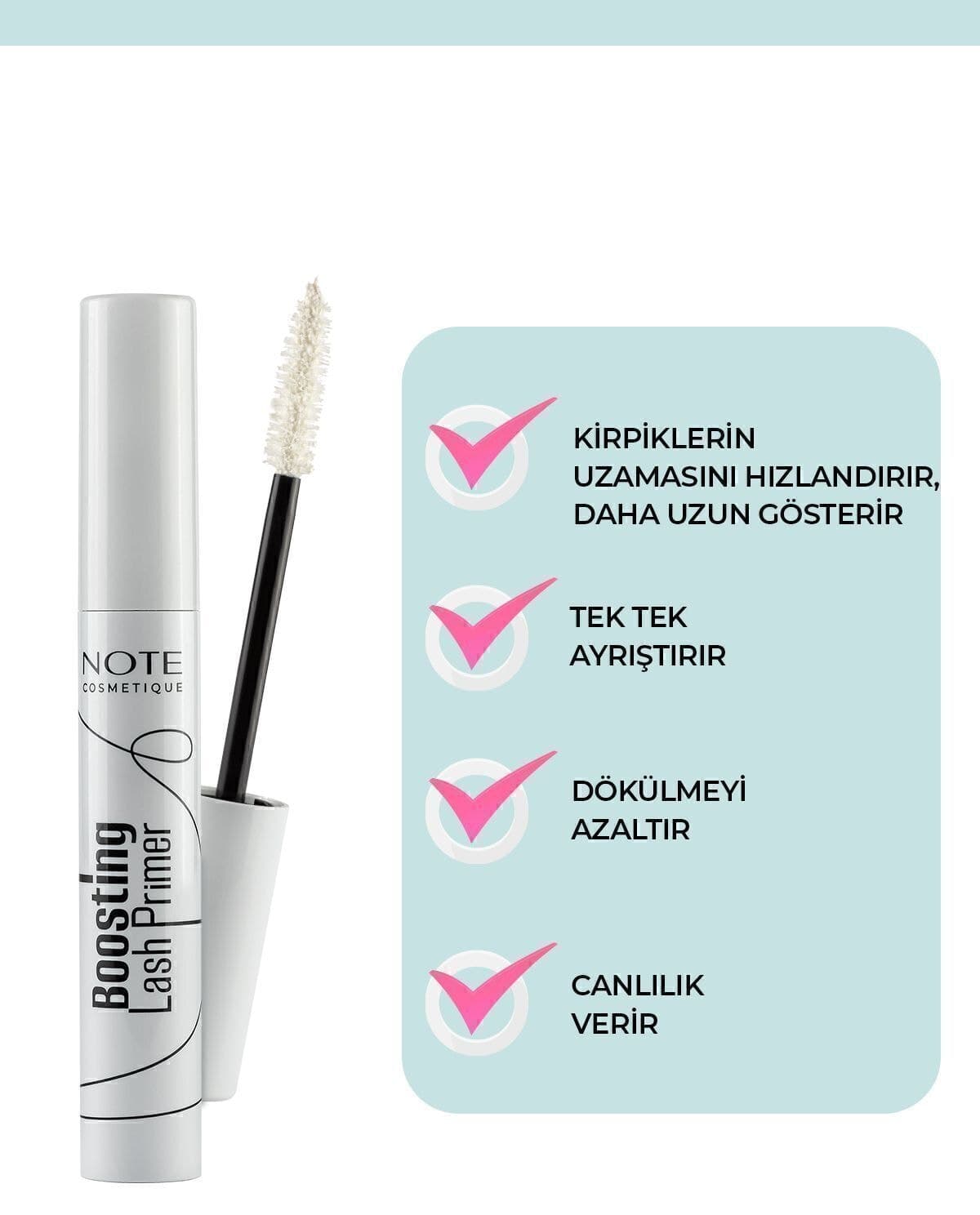 بیس ریمل Note Cosmetics مراقبتکننده بیرنگ Boosting Lash Primer بیس ریمل Note Cosmetics مراقبتکننده بیرنگ Boosting Lash Primer