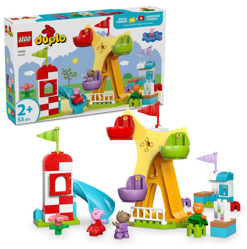 لگو DUPLO Lunapark مدل 10453 با 53 قطعه برای سنین 2+ لگو DUPLO Lunapark مدل 10453 با 53 قطعه برای سنین 2+