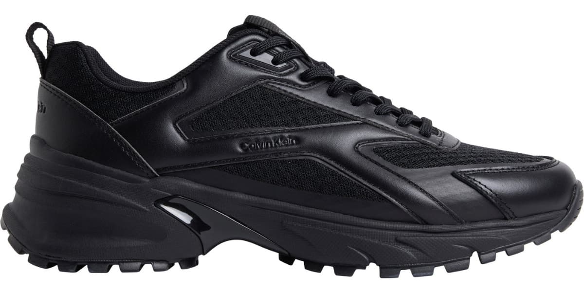 کفش اسنیکر مردانه Calvin Klein بنددار مشکی Hike Runner کفش اسنیکر مردانه Calvin Klein بنددار مشکی Hike Runner