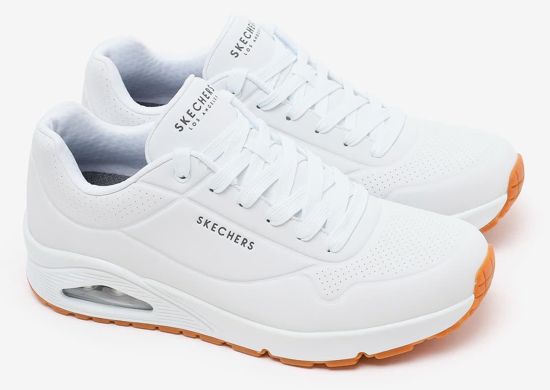 کفش اسنیکرز مردانه Skechers UNO STAND ON AIR سفید مدل 52458TK WHT کفش اسنیکرز مردانه Skechers UNO STAND ON AIR سفید مدل 52458TK WHT