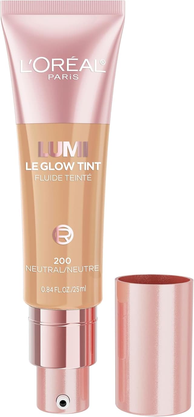 تینت پوست L'Oreal Paris سرم رنگی آبپایه سبک با پوشش مشابه کرمپودر، درخشانکننده، Neutral 200، 0.85 Fl Oz تینت پوست L'Oreal Paris سرم رنگی آبپایه سبک با پوشش مشابه کرمپودر، درخشانکننده، Neutral 200، 0.85 Fl Oz