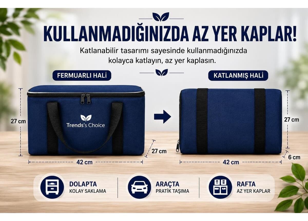 کیف یخدان حرارتی تاشو trends's choice با ظرفیت 40 Litre مناسب پیکنیک، کمپ، ساحل و سفر کیف یخدان حرارتی تاشو trends's choice با ظرفیت 40 Litre مناسب پیکنیک، کمپ، ساحل و سفر
