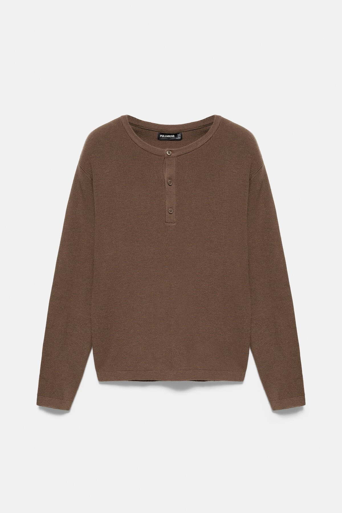 پلیور مردانه Pull & Bear یقه Henley پلیور مردانه Pull & Bear یقه Henley