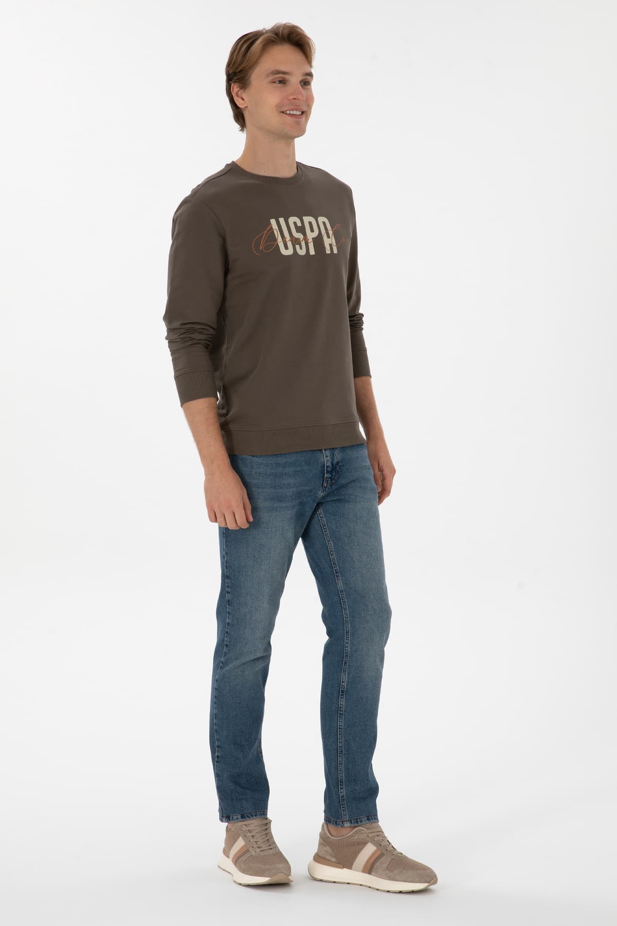 سوئیشرت مردانه U.S. Polo Assn. یقه گرد فیت معمولی ویزون نازک مدل 50315570-VR052 سوئیشرت مردانه U.S. Polo Assn. یقه گرد فیت معمولی ویزون نازک مدل 50315570-VR052