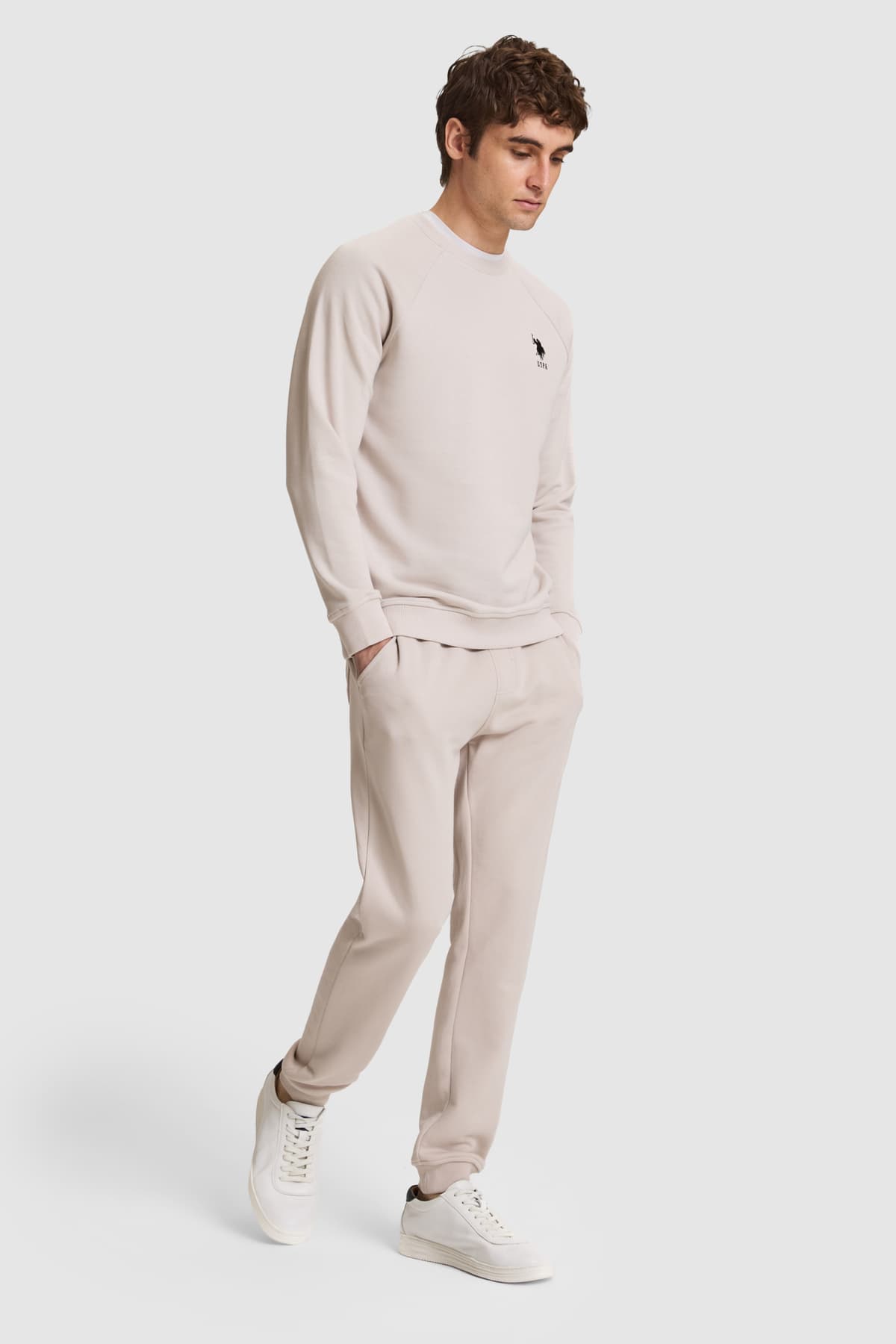 سویشرت مردانه U.S. Polo Assn. یقه گرد فیت معمولی ساده سنگی مدل 50329441-VR049 سویشرت مردانه U.S. Polo Assn. یقه گرد فیت معمولی ساده سنگی مدل 50329441-VR049
