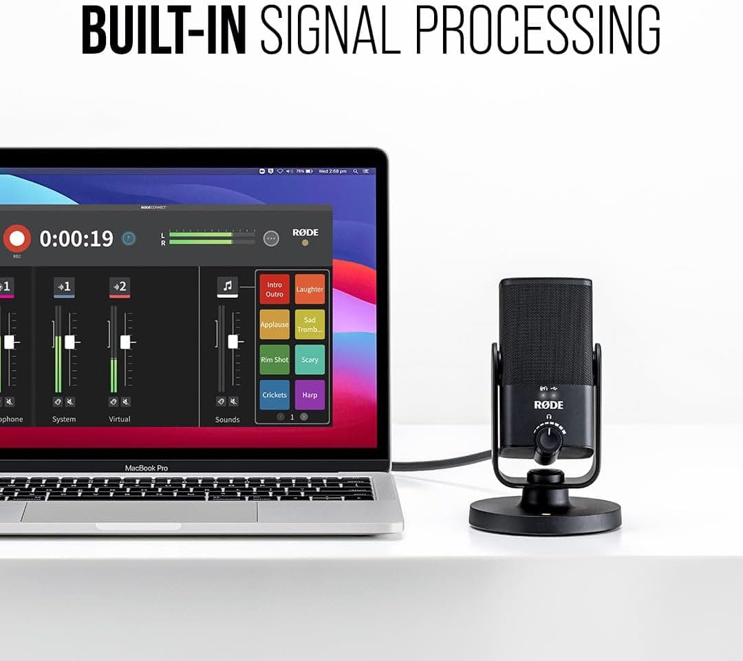 میکروفون RØDE کاندنسر USB با کیفیت استودیویی مدل NT-USB Mini میکروفون RØDE کاندنسر USB با کیفیت استودیویی مدل NT-USB Mini