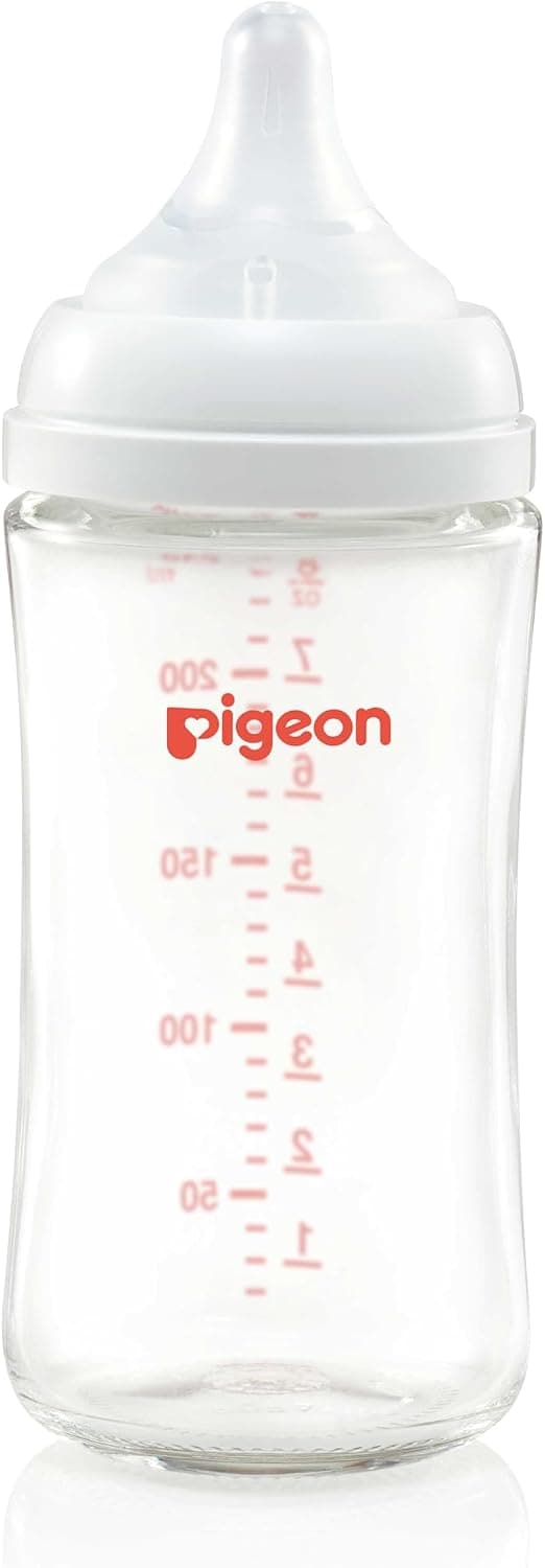 شیشه شیر Pigeon Softouch دهان گشاد سرشیر متوسط BPA Free 3+ ماه 240ml شیشه شیر Pigeon Softouch دهان گشاد سرشیر متوسط BPA Free 3+ ماه 240ml