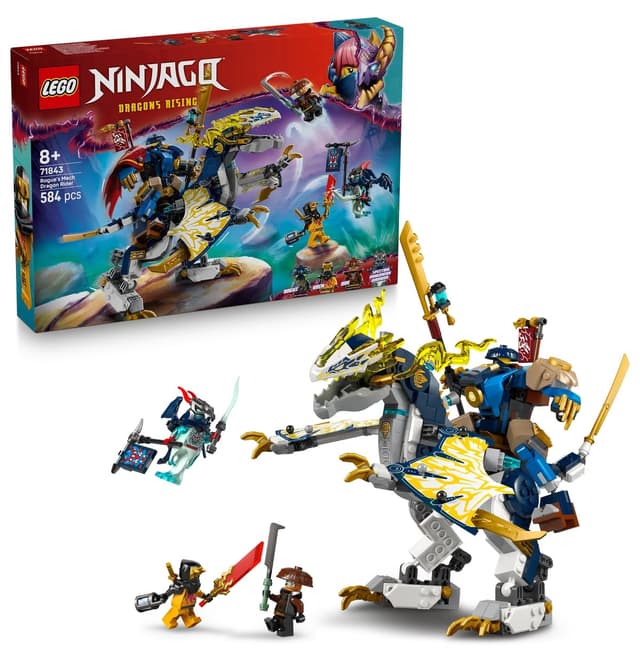 لگو 71843 NINJAGO ربات اژدهاسوار Rogue برای بالای 8 سال، 584 قطعه لگو 71843 NINJAGO ربات اژدهاسوار Rogue برای بالای 8 سال، 584 قطعه