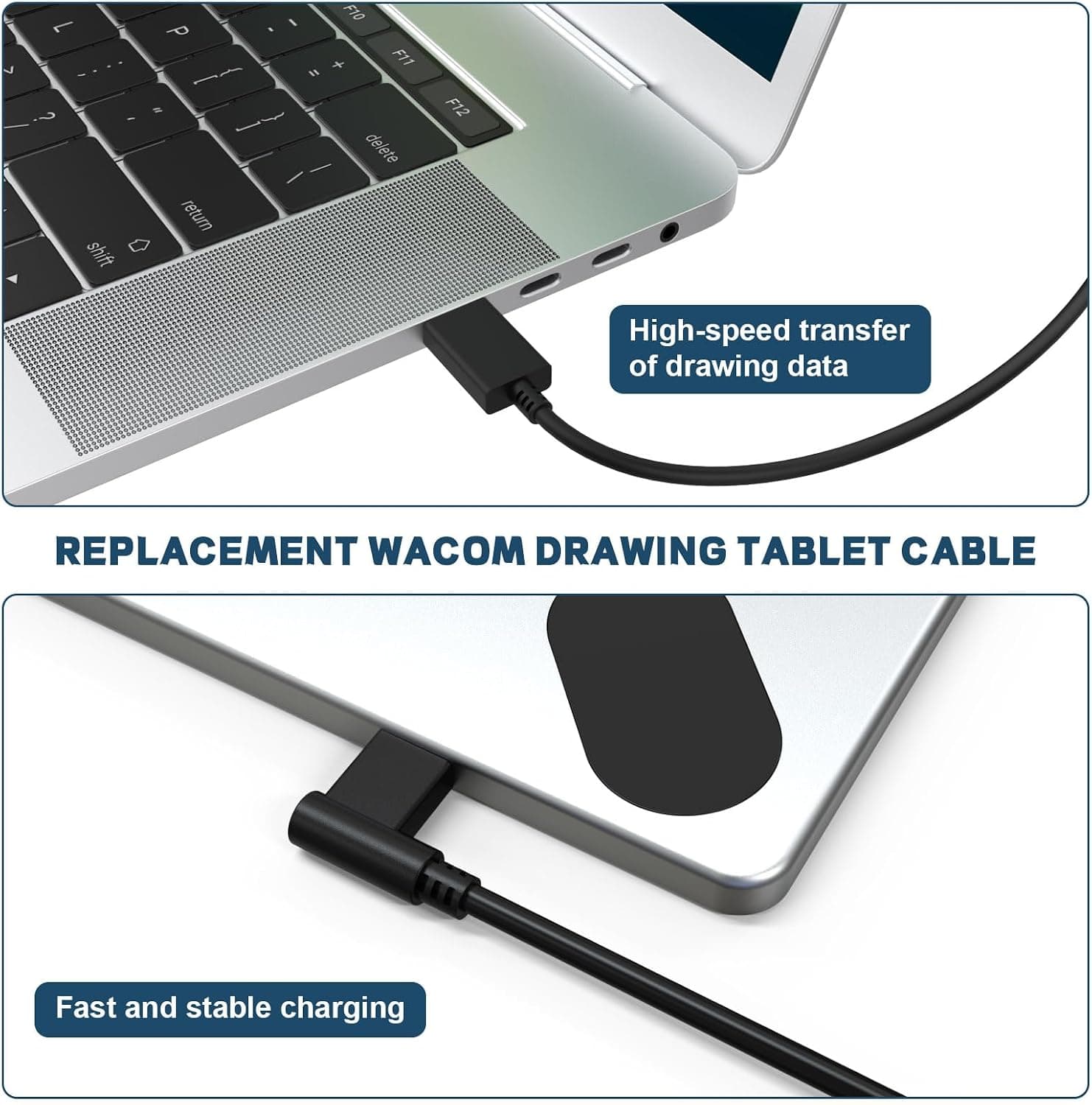 کابل شارژ Micro USB Arzweyk سازگار با تبلتهای Wacom Intuos Bamboo 1.7m کابل شارژ Micro USB Arzweyk سازگار با تبلتهای Wacom Intuos Bamboo 1.7m