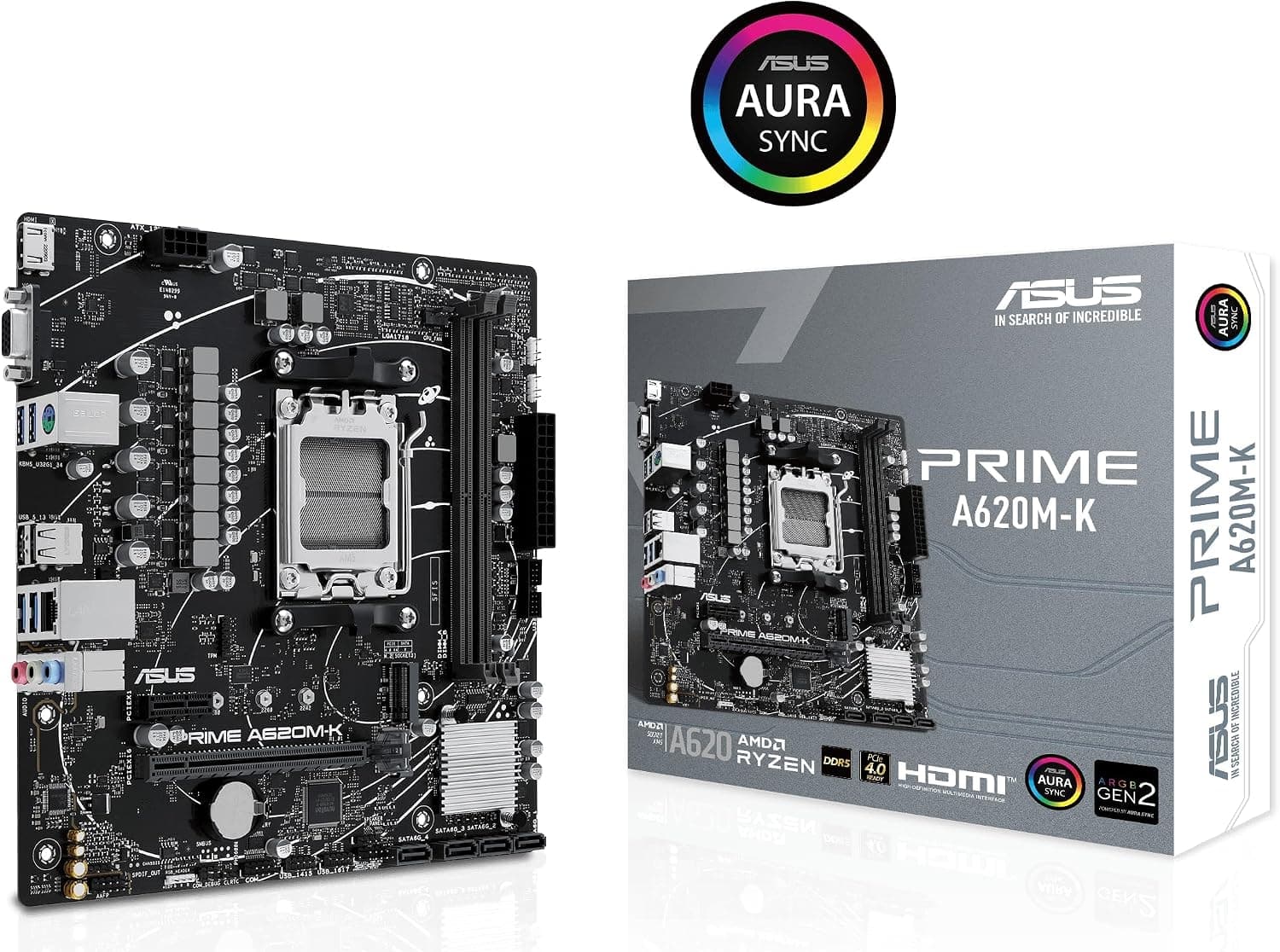 مادربرد ASUS سوکت AM5 چیپست A620 DDR5 Micro ATX مدل PRIME A620M-K مادربرد ASUS سوکت AM5 چیپست A620 DDR5 Micro ATX مدل PRIME A620M-K
