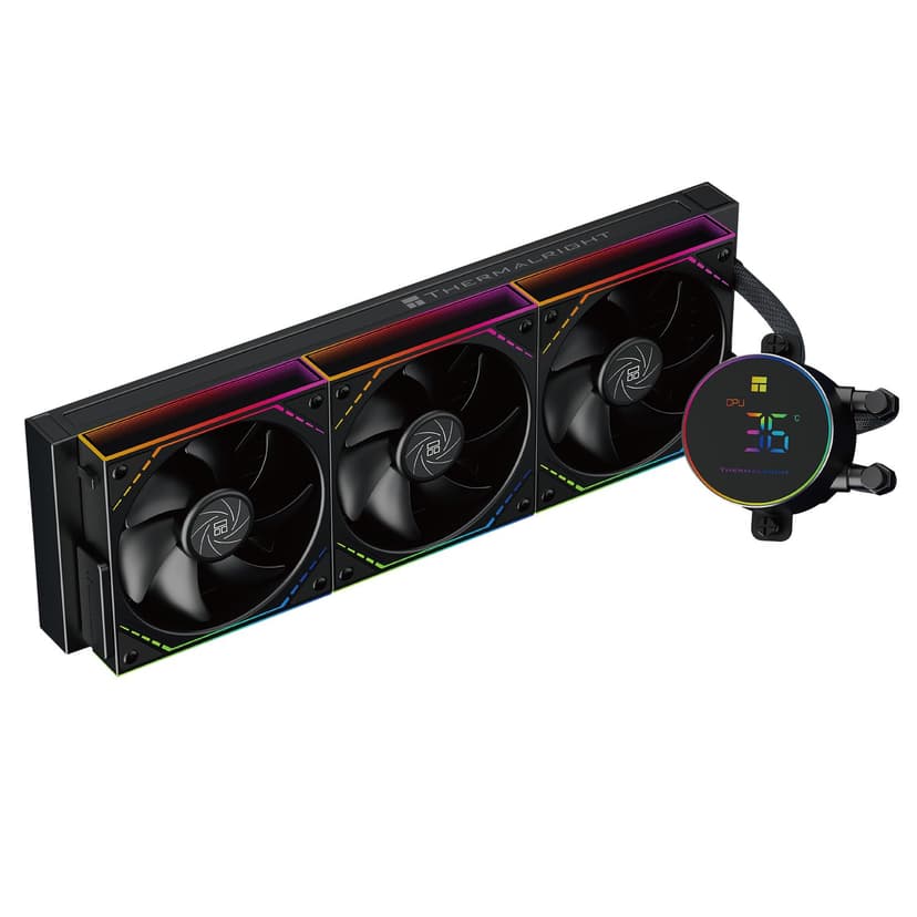 خنککننده مایع پردازنده سازگار با Intel و AMD Thermalright مشکی Frozen Magic 360 Digital ARGB V2 360mm خنککننده مایع پردازنده سازگار با Intel و AMD Thermalright مشکی Frozen Magic 360 Digital ARGB V2 360mm