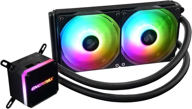 خنککننده مایع پردازنده ENERMAX AIO Liqmax III 240 ARGB مشکی با 2 x 12cm فن خنککننده مایع پردازنده ENERMAX AIO Liqmax III 240 ARGB مشکی با 2 x 12cm فن