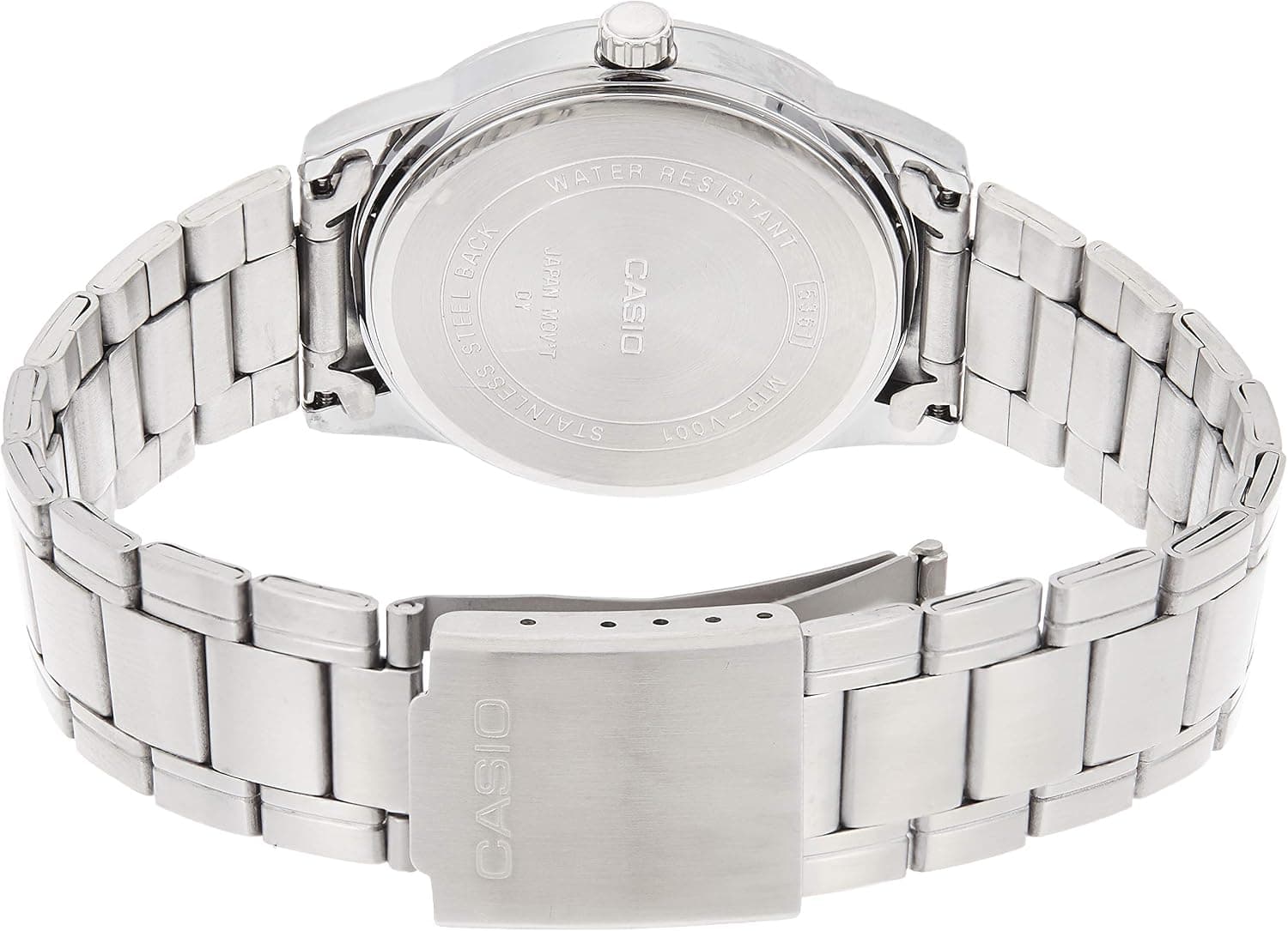 ساعت مچی مردانه Casio مدل MTP-V001D-7BUDF صفحه سفید بند نقرهای ساعت مچی مردانه Casio مدل MTP-V001D-7BUDF صفحه سفید بند نقرهای