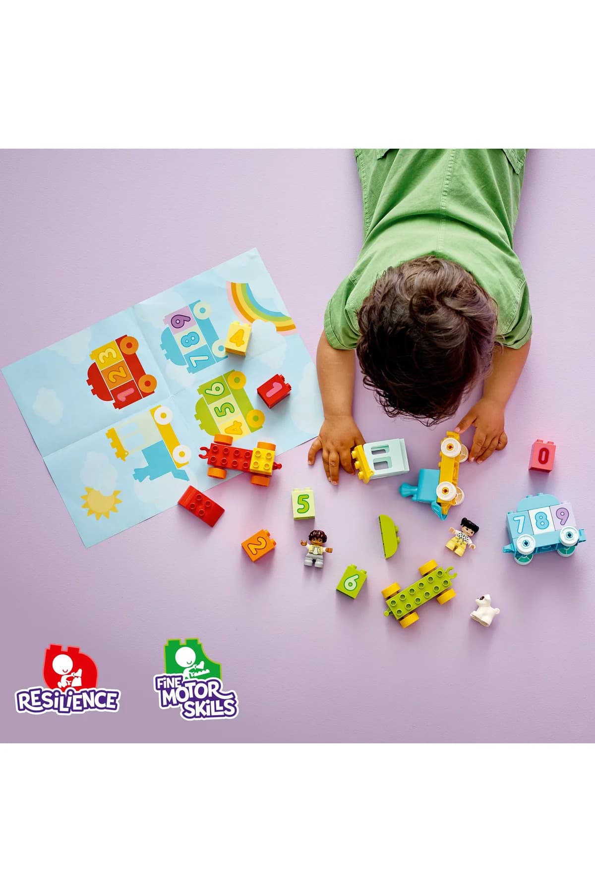 اسباببازی ساختنی قطار آموزش شمارش لگو DUPLO مناسب 1/2+ سال مدل 10954، 23P اسباببازی ساختنی قطار آموزش شمارش لگو DUPLO مناسب 1/2+ سال مدل 10954، 23P