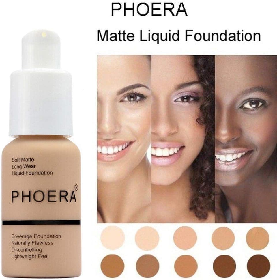 کرم پودر مایع Phoera پوشش کامل مات و کنترل چربی 30ml رنگ 104# Buff Beige کرم پودر مایع Phoera پوشش کامل مات و کنترل چربی 30ml رنگ 104# Buff Beige