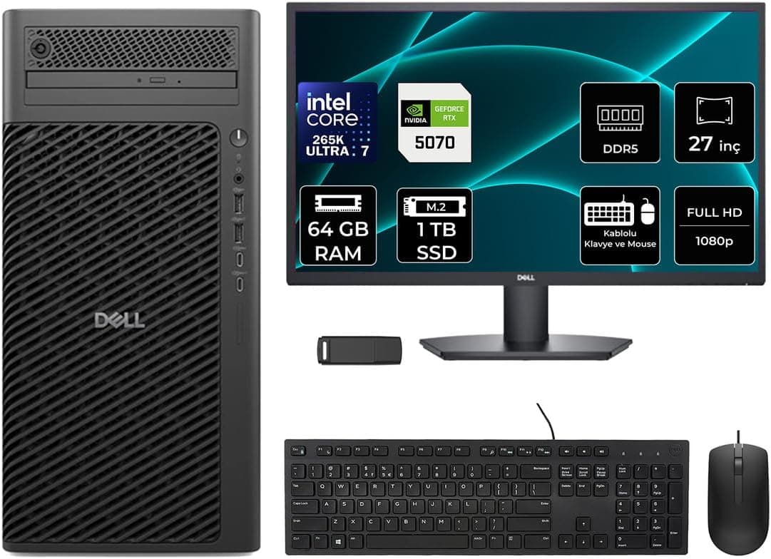 ایستگاه کاری دسکتاپ Dell Pro Max T2 Core Ultra 7 265K مدل FCT22505P752 ایستگاه کاری دسکتاپ Dell Pro Max T2 Core Ultra 7 265K مدل FCT22505P752