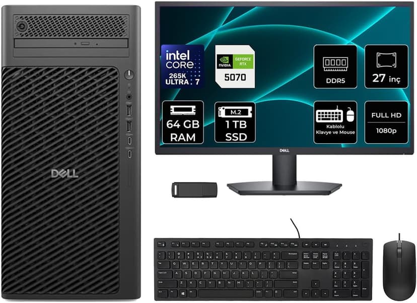 ایستگاه کاری دسکتاپ Dell Pro Max T2 Core Ultra 7 265K مدل FCT22505P752 ایستگاه کاری دسکتاپ Dell Pro Max T2 Core Ultra 7 265K مدل FCT22505P752