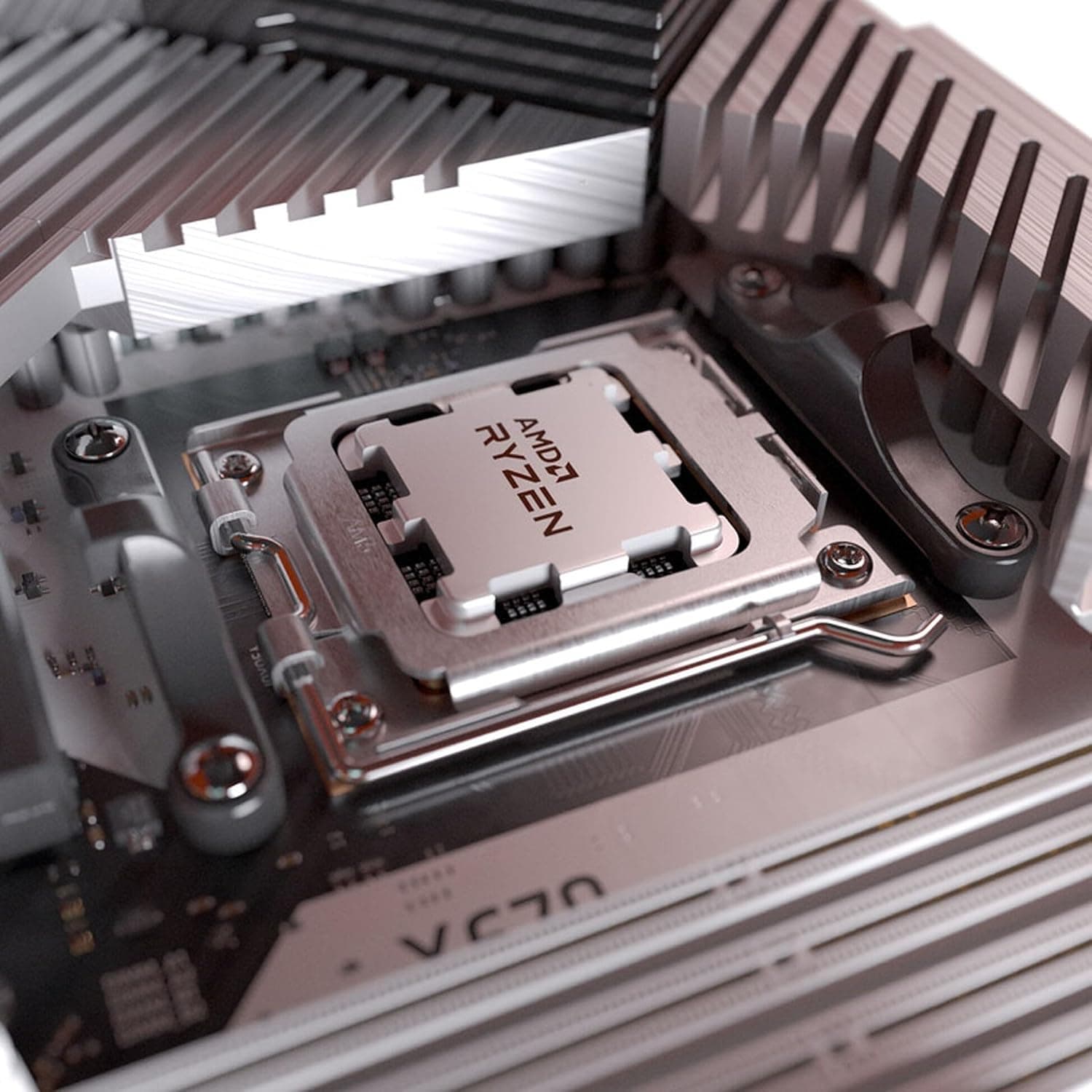 پردازنده دسکتاپ AMD Ryzen 5 7600 شش هستهای دوازده رشتهای با حافظه کش 38 MB و فرکانس حداکثر 5.1 GHz پردازنده دسکتاپ AMD Ryzen 5 7600 شش هستهای دوازده رشتهای با حافظه کش 38 MB و فرکانس حداکثر 5.1 GHz