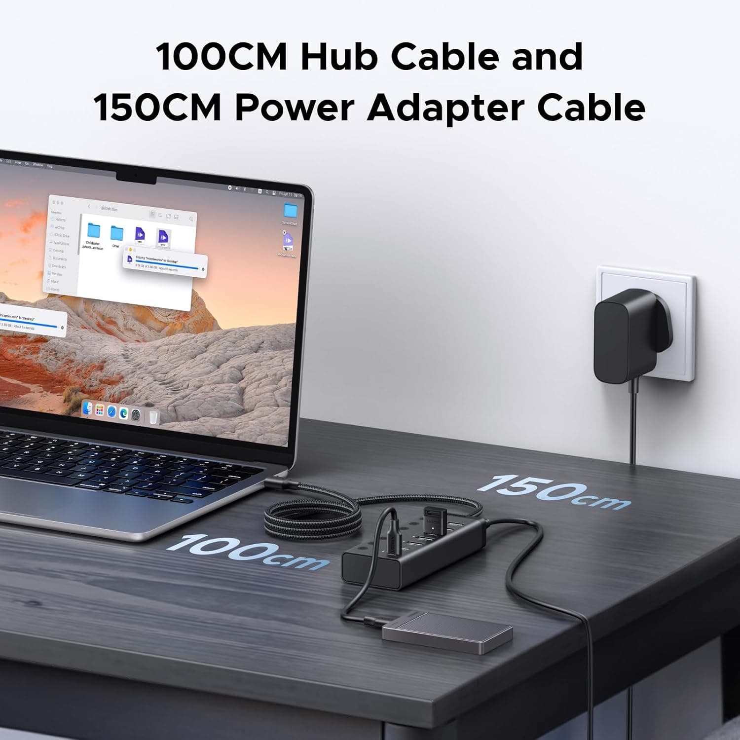 هاب UGREEN USB 3.0 هفتپورت با منبع تغذیه 5xUSB-A و 2xUSB-C 5Gbps هاب UGREEN USB 3.0 هفتپورت با منبع تغذیه 5xUSB-A و 2xUSB-C 5Gbps