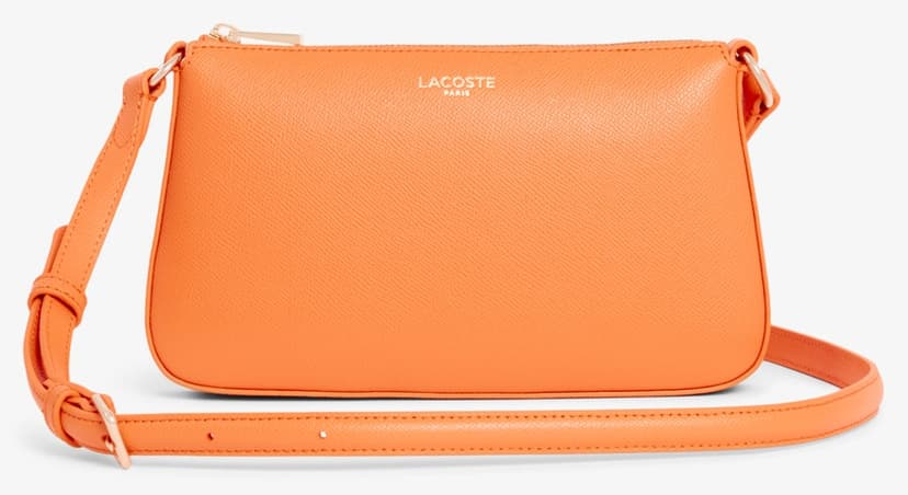 کیف دوشی زنانه Lacoste Champs-Élysées کوچک چرمی نارنجی کیف دوشی زنانه Lacoste Champs-Élysées کوچک چرمی نارنجی