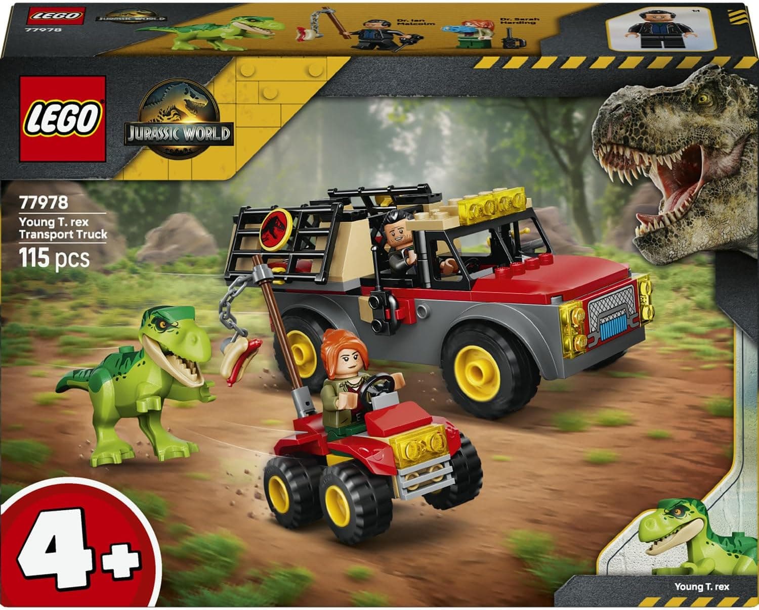 لگو Jurassic World کامیون حمل T. rex جوان مدل 77978 لگو Jurassic World کامیون حمل T. rex جوان مدل 77978