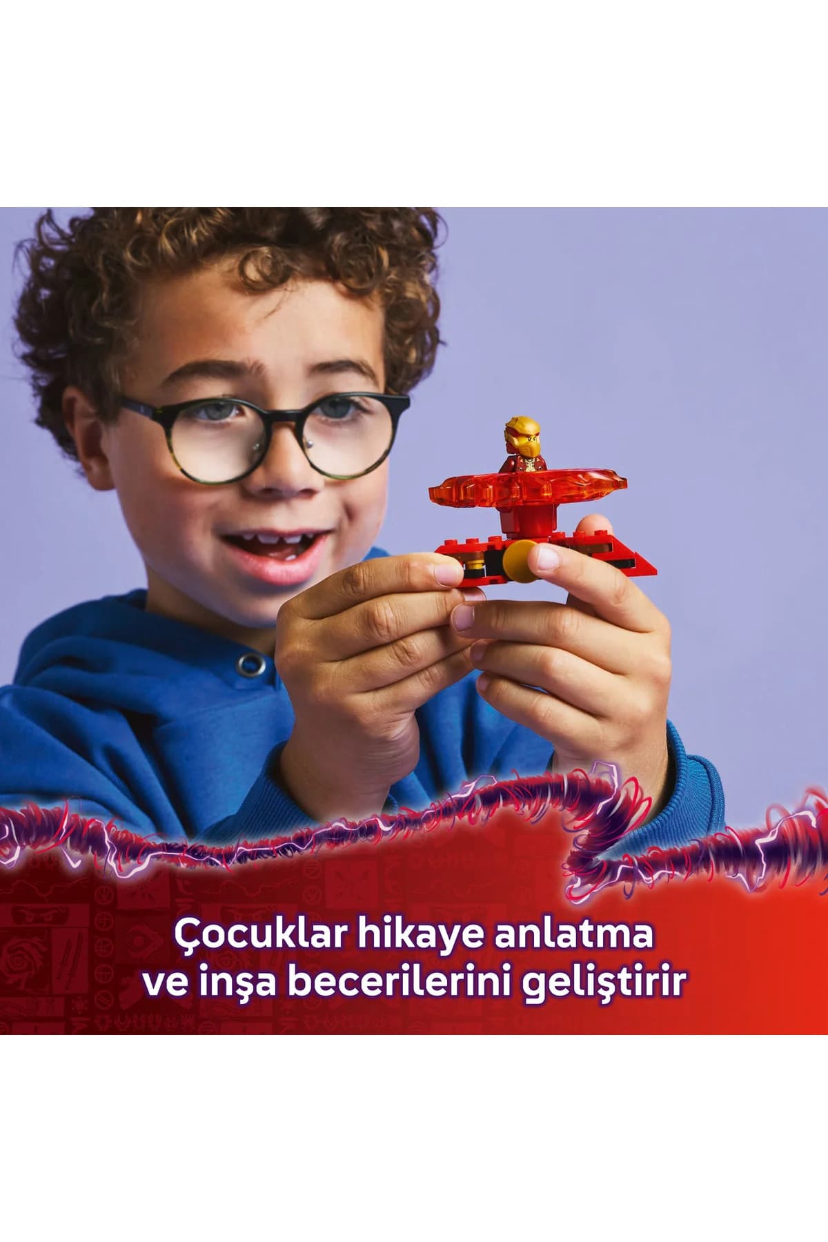ست ساختنی 6+ لگو NINJAGO فرفره اژدهای Spinjitzu Kai مدل 71823 (54P) ست ساختنی 6+ لگو NINJAGO فرفره اژدهای Spinjitzu Kai مدل 71823 (54P)