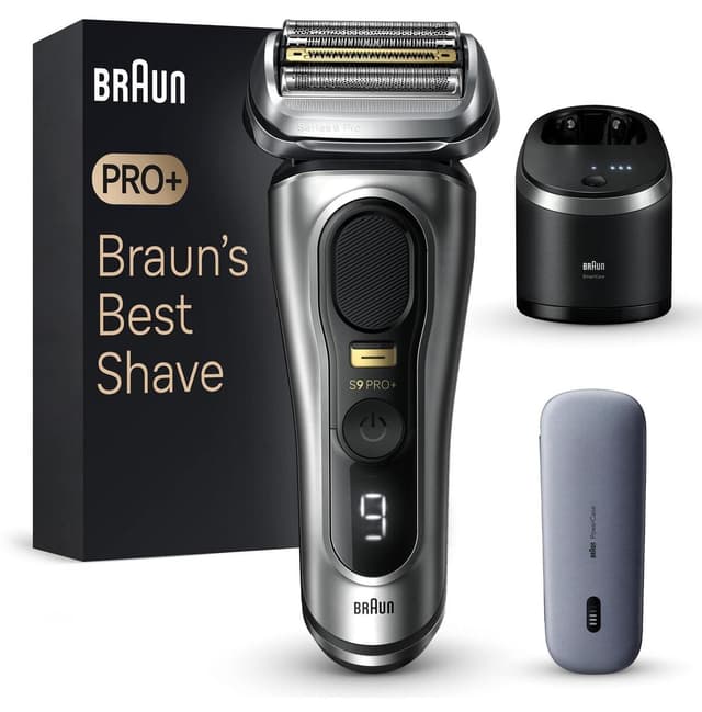 ماشین اصلاح خشک و مرطوب Braun Series 9 Pro با مرکز Smartcare و Powercase مدل 9577cc ماشین اصلاح خشک و مرطوب Braun Series 9 Pro با مرکز Smartcare و Powercase مدل 9577cc