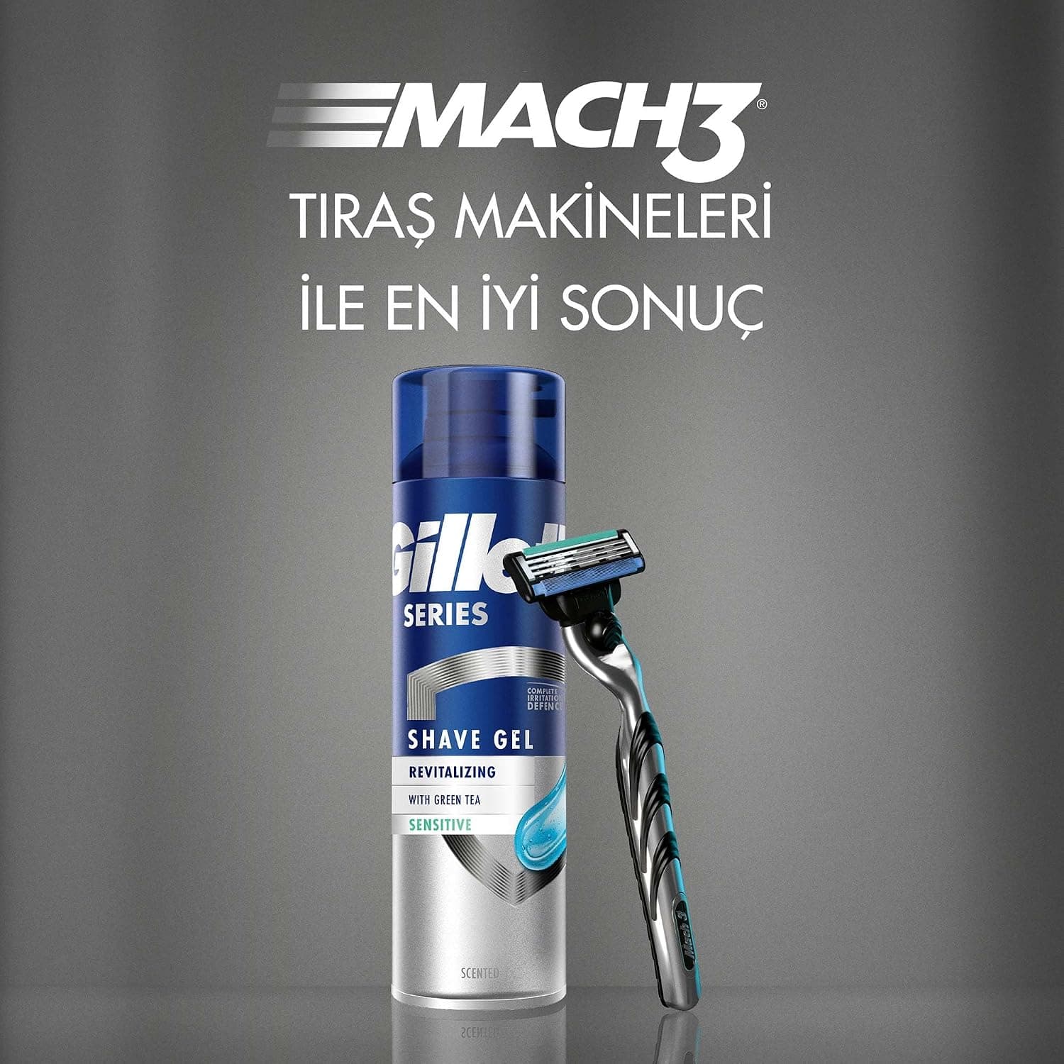 ژل اصلاح مردانه Gillette طراوتبخش حاوی چای سبز 200ml ژل اصلاح مردانه Gillette طراوتبخش حاوی چای سبز 200ml