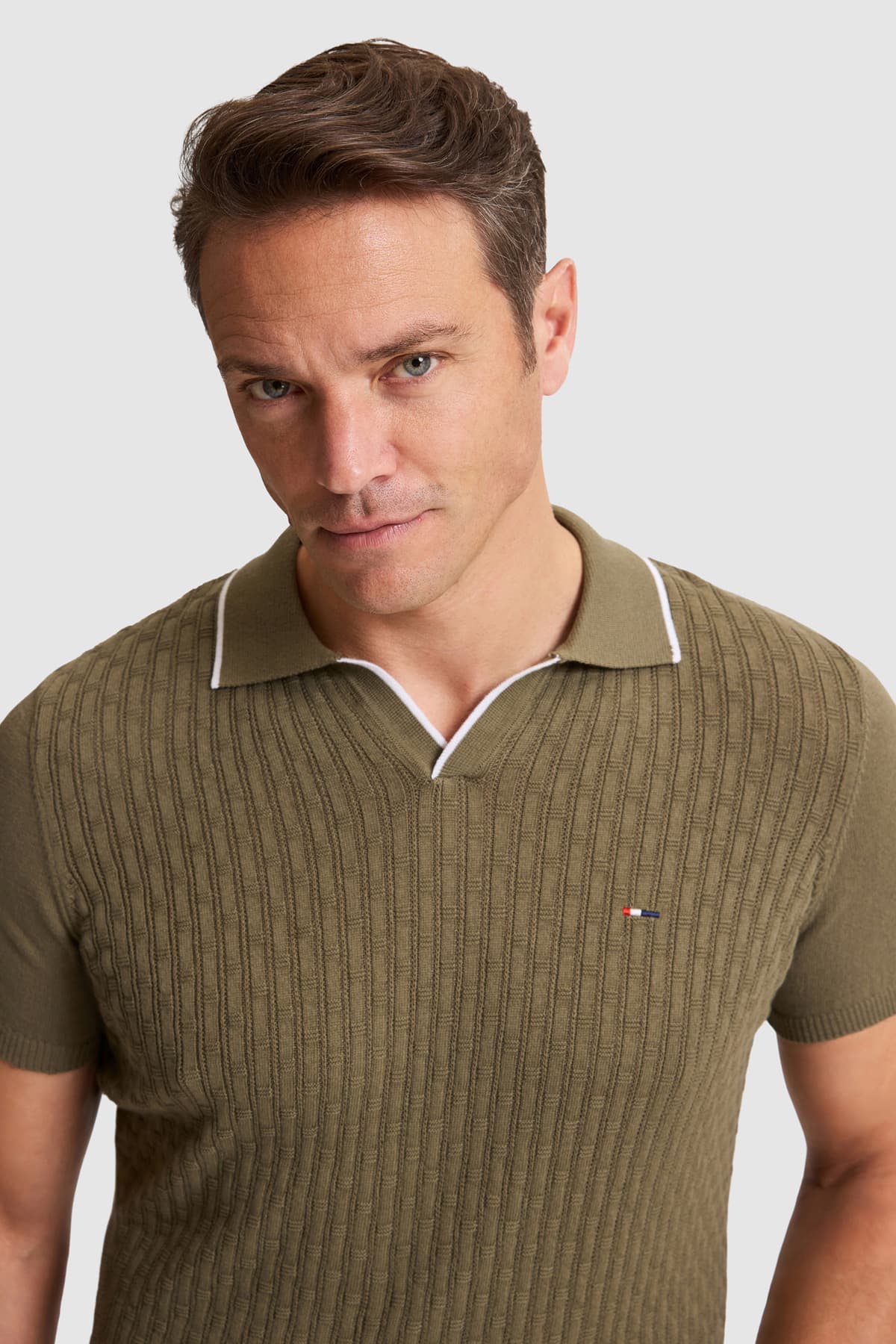تیشرت مردانه U.S. Polo Assn. یقه پولو اسلیم فیت خاکی مدل 50325116-VR027 تیشرت مردانه U.S. Polo Assn. یقه پولو اسلیم فیت خاکی مدل 50325116-VR027